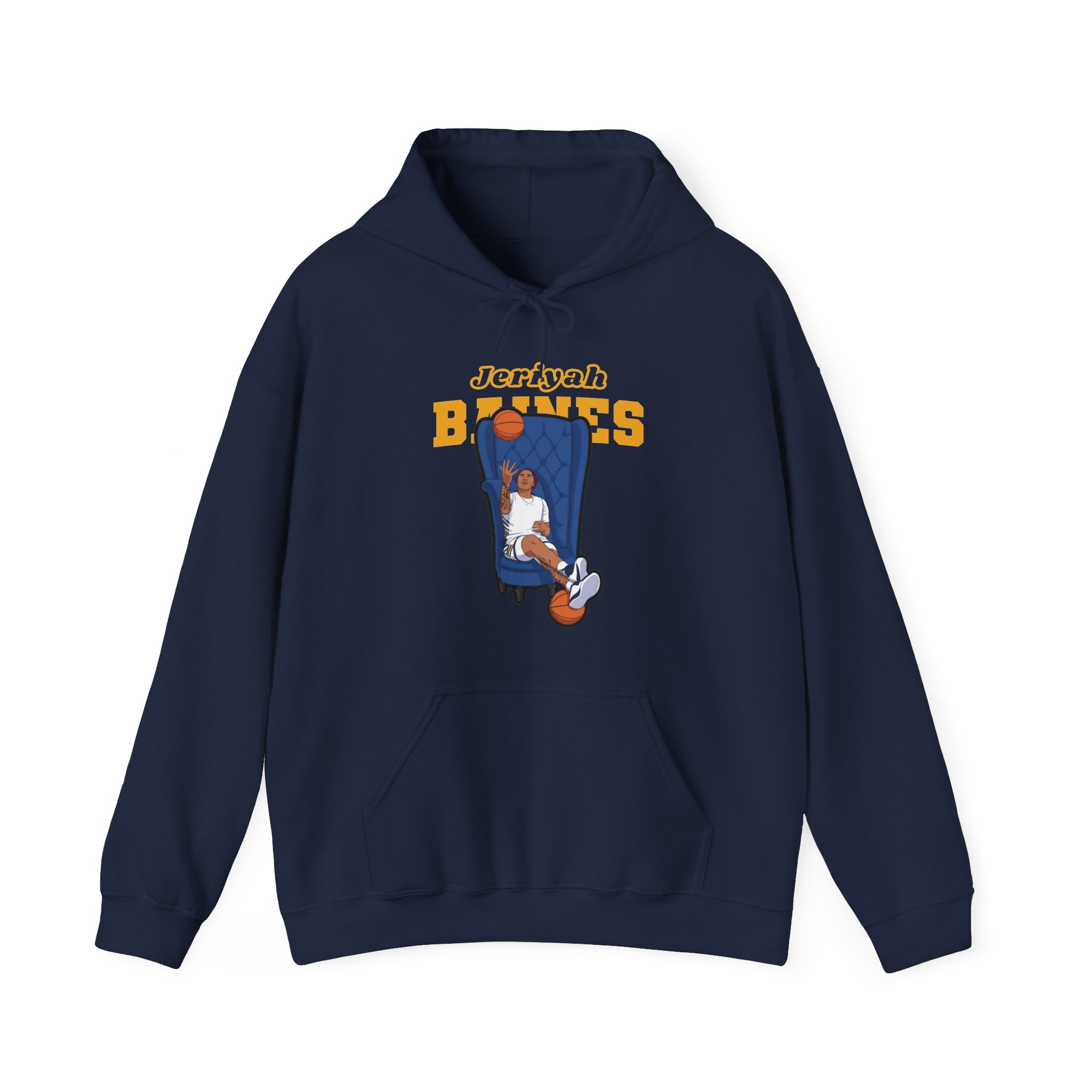 Hoodie — character_name_arch in Navy