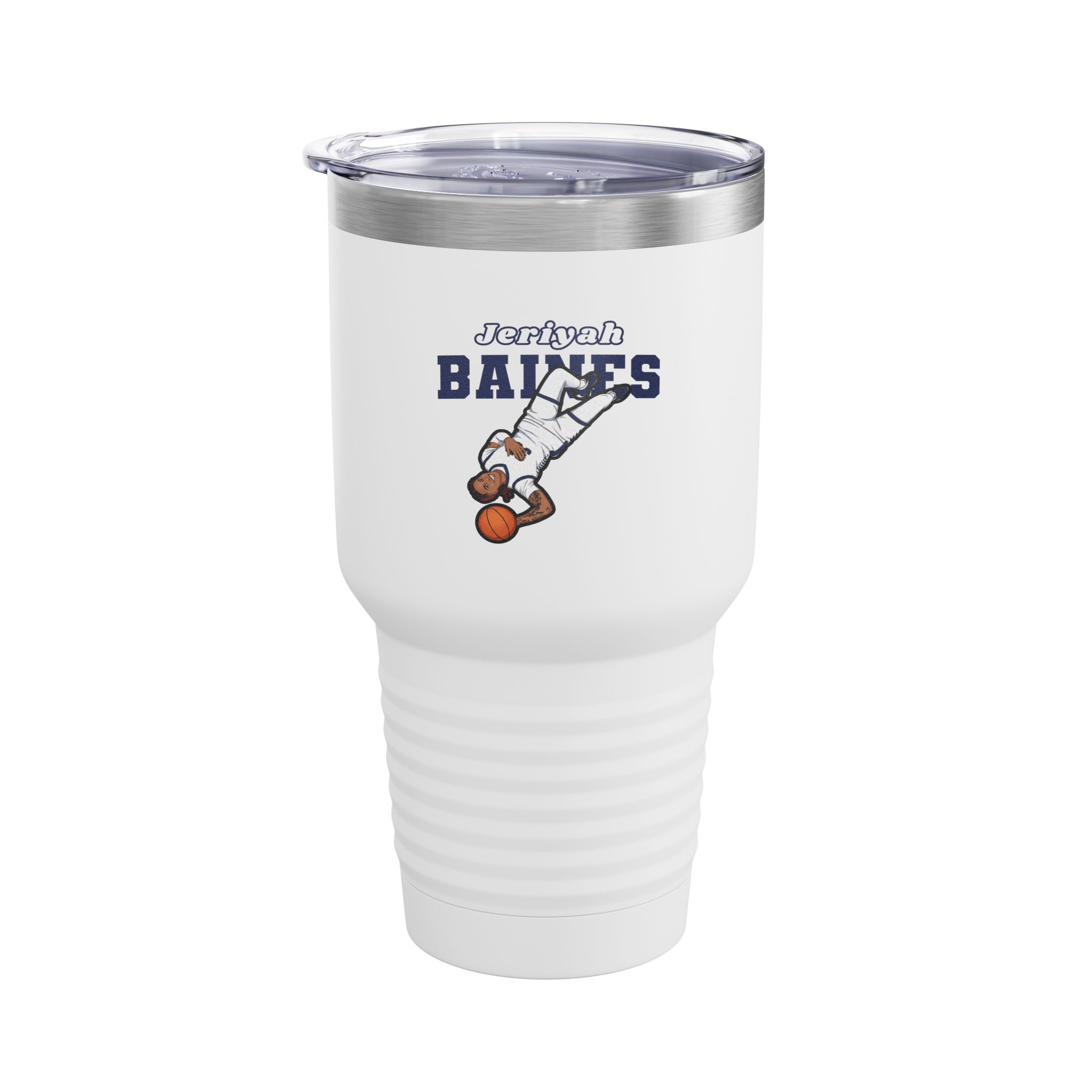 30oz Tumbler — character_name_arch in White
