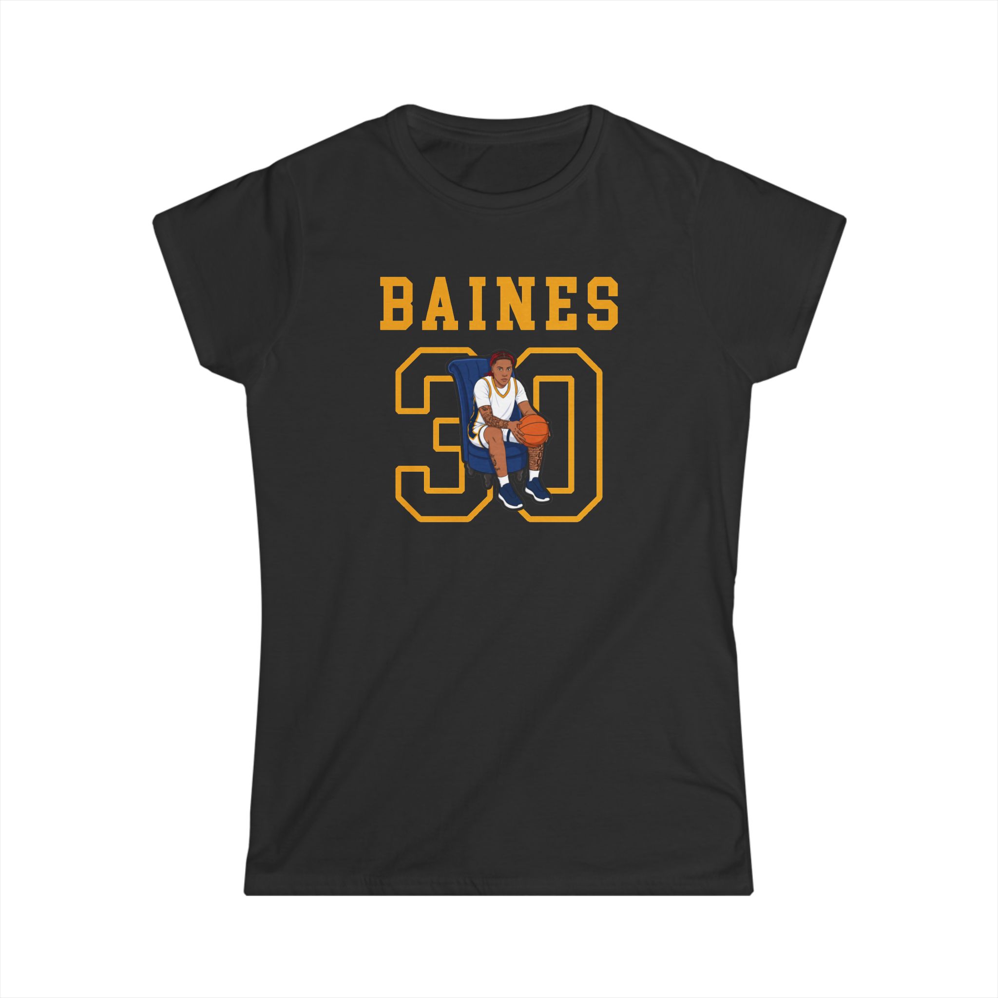 Women's Softstyle Tee — character_shirsey in Black