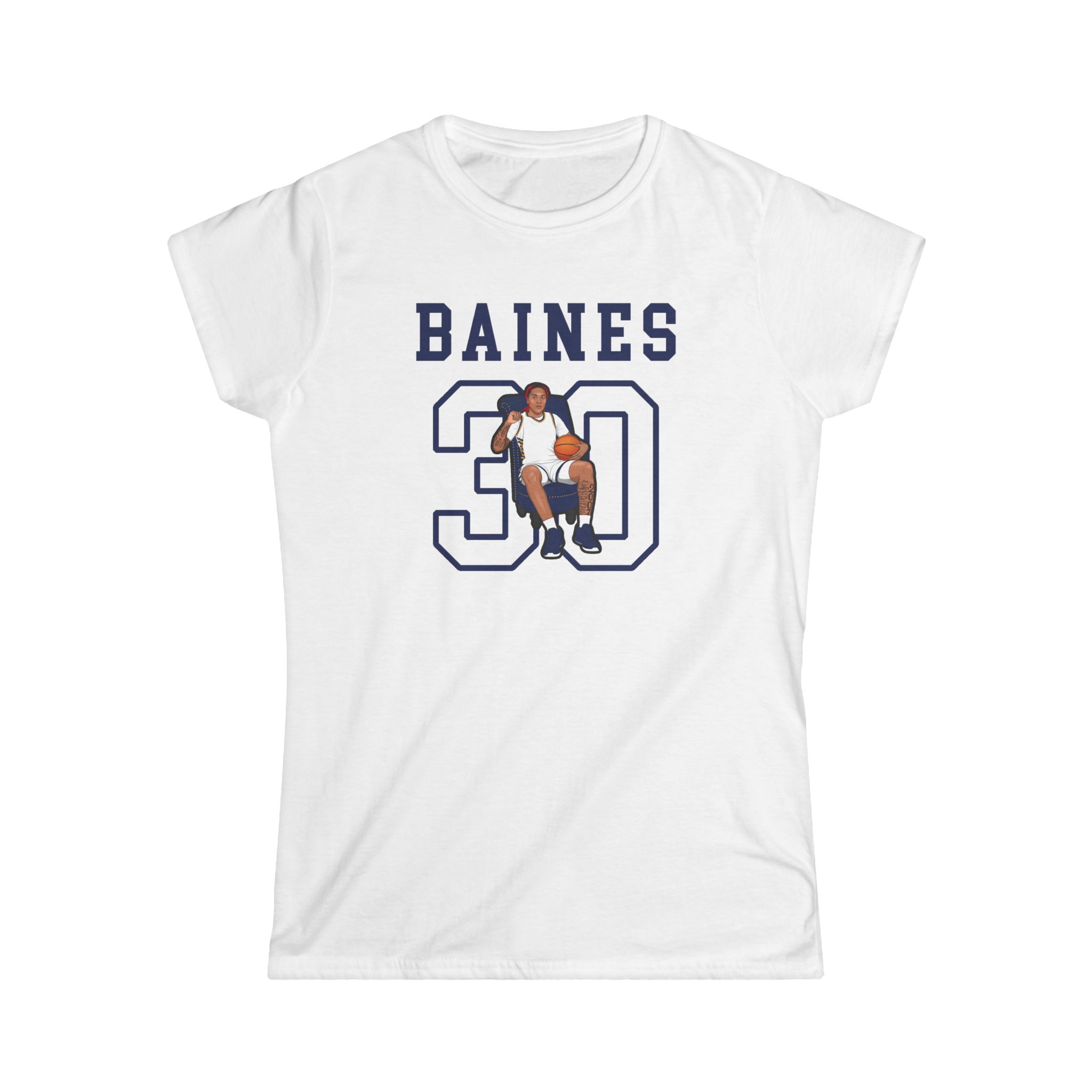 Women's Softstyle Tee — character_shirsey in White