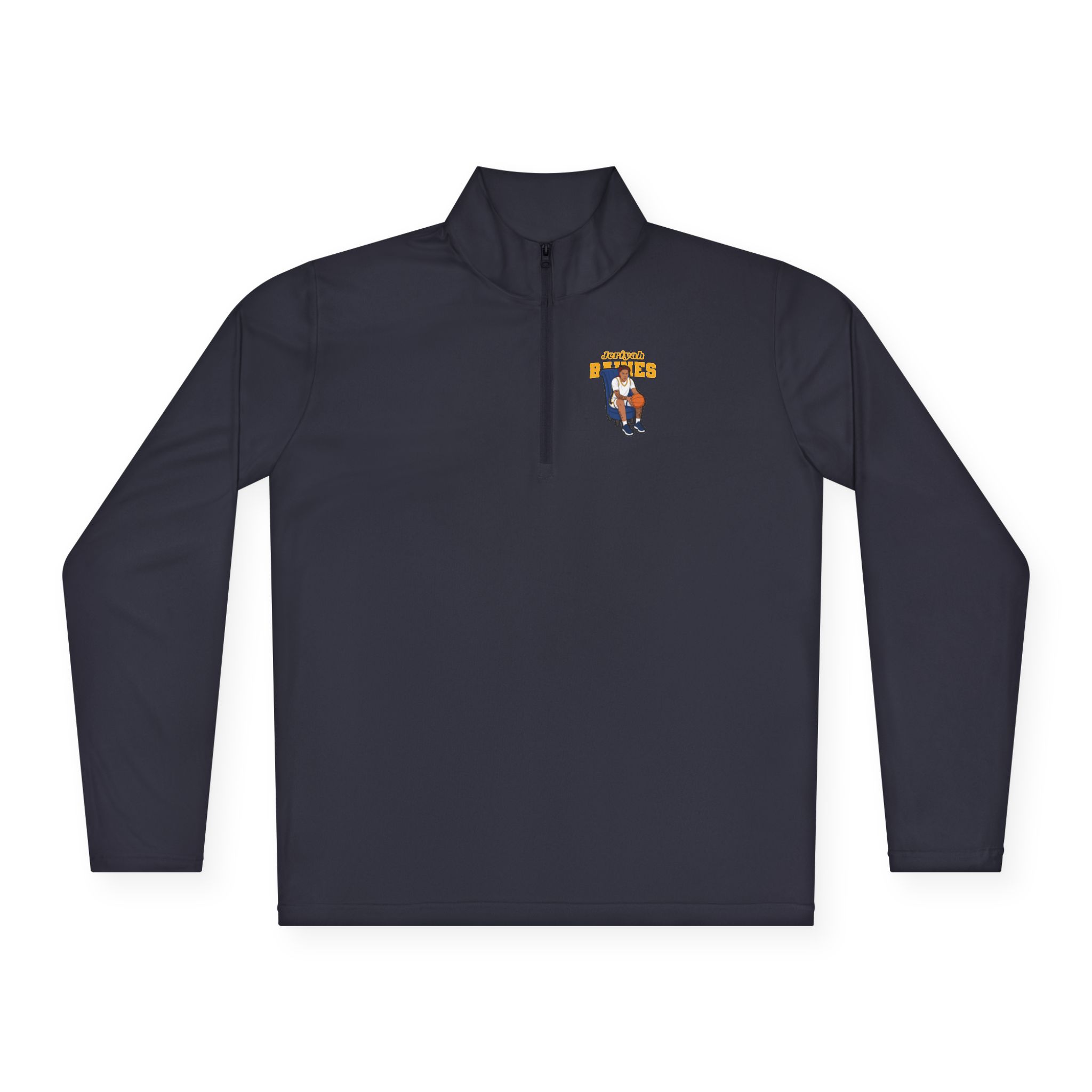 Q-Zip Pullover — character_name_arch in Navy