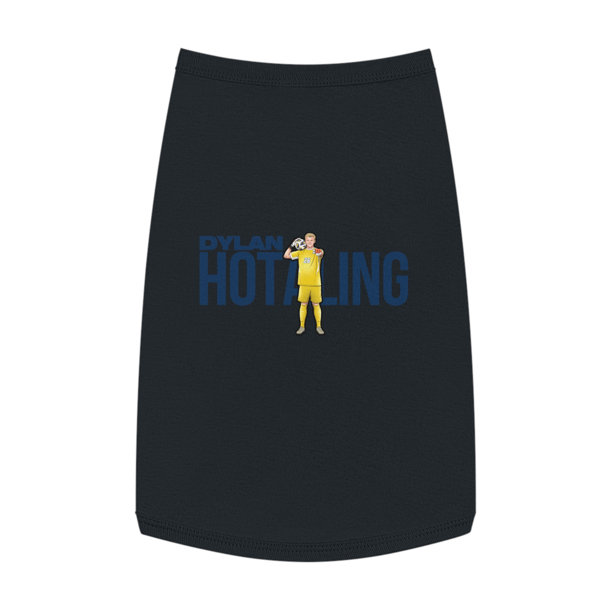 Pet Tank Top — character_player_name in Black
