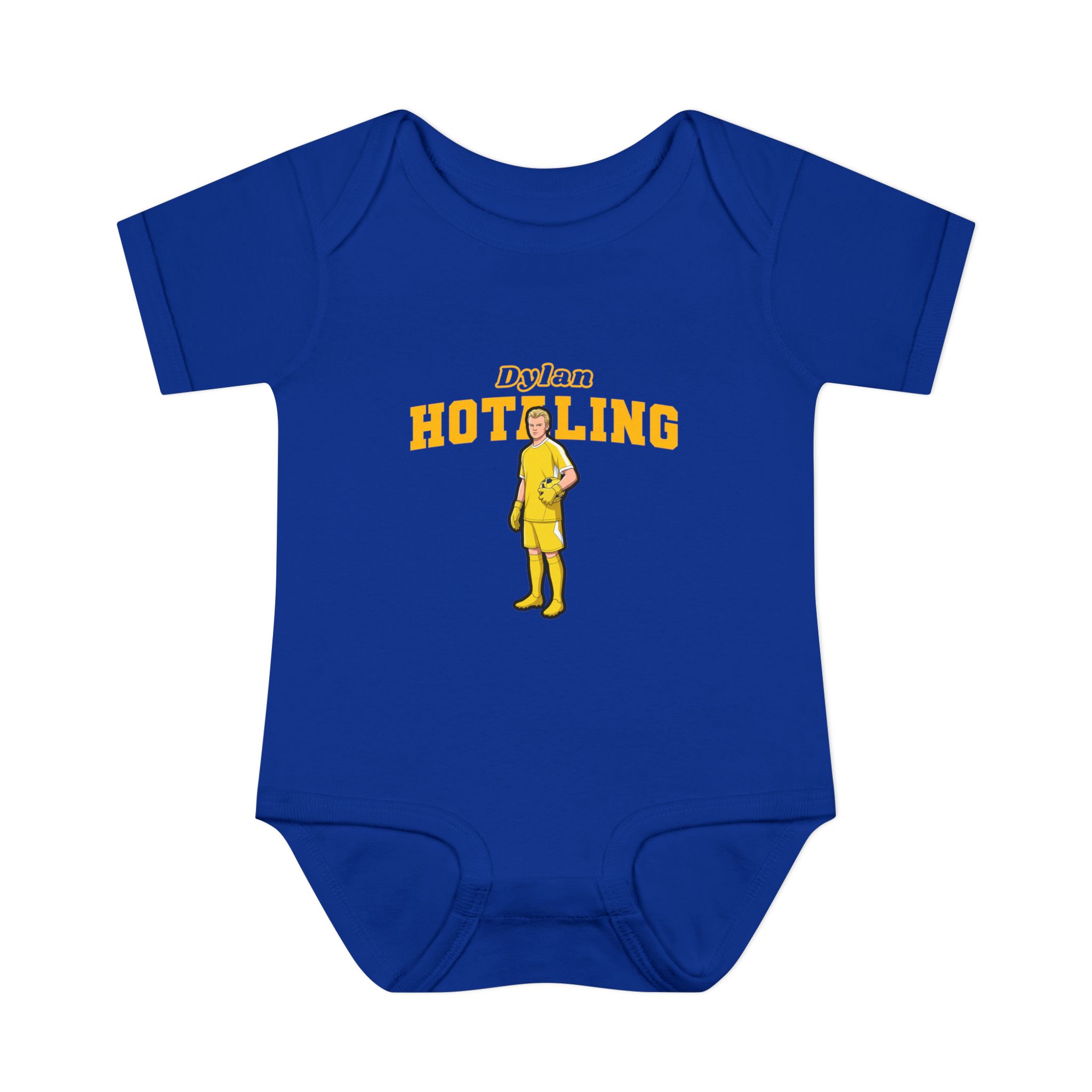 Baby Onesie — character_name_arch in Royal