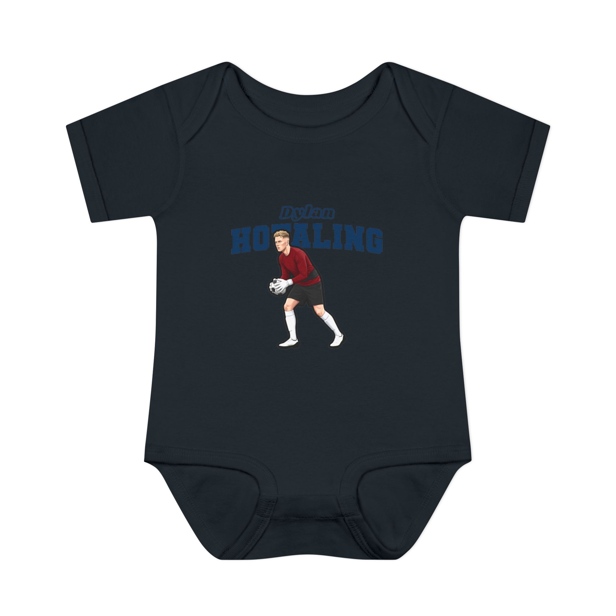Baby Onesie — character_name_arch in Black