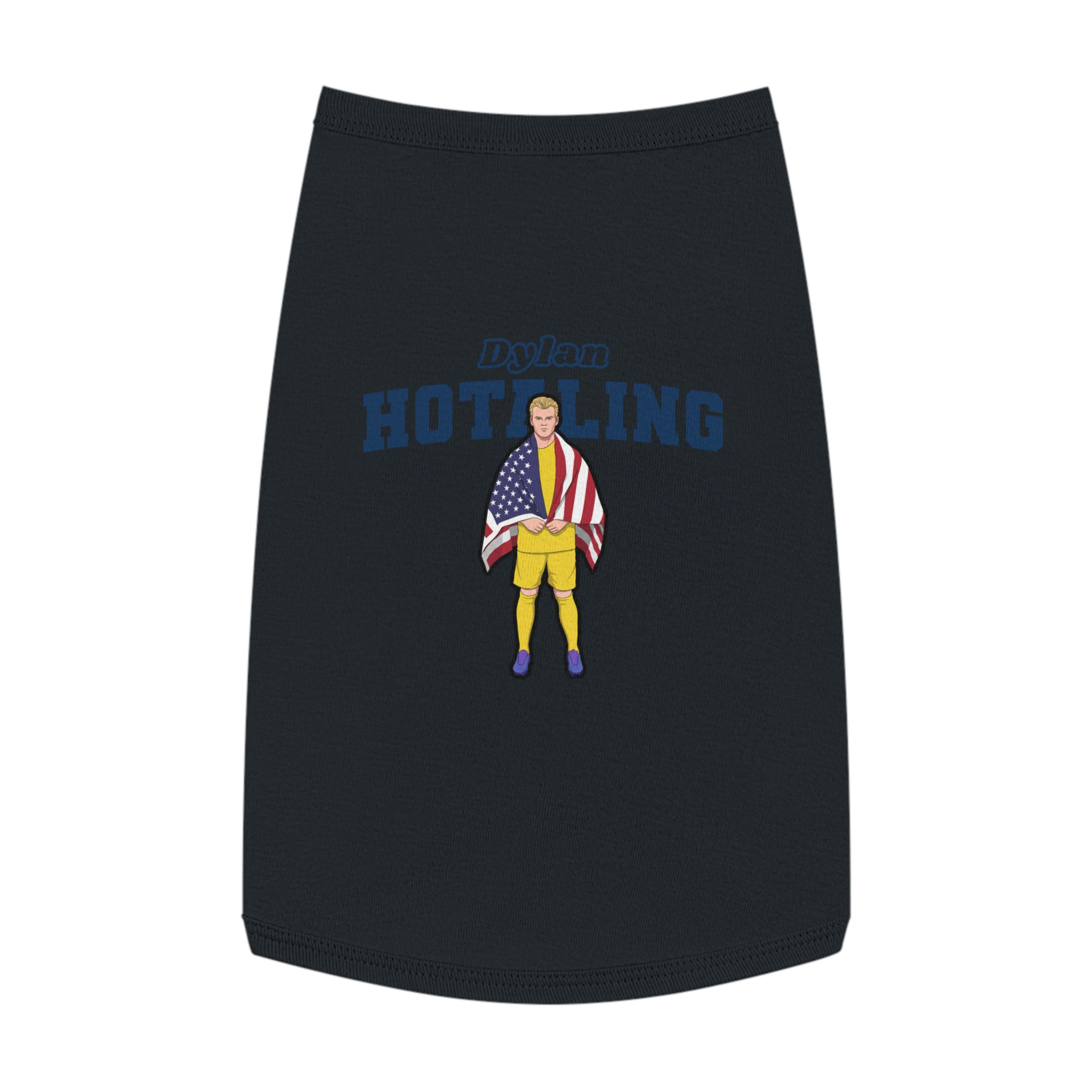 Pet Tank Top — character_name_arch in Black