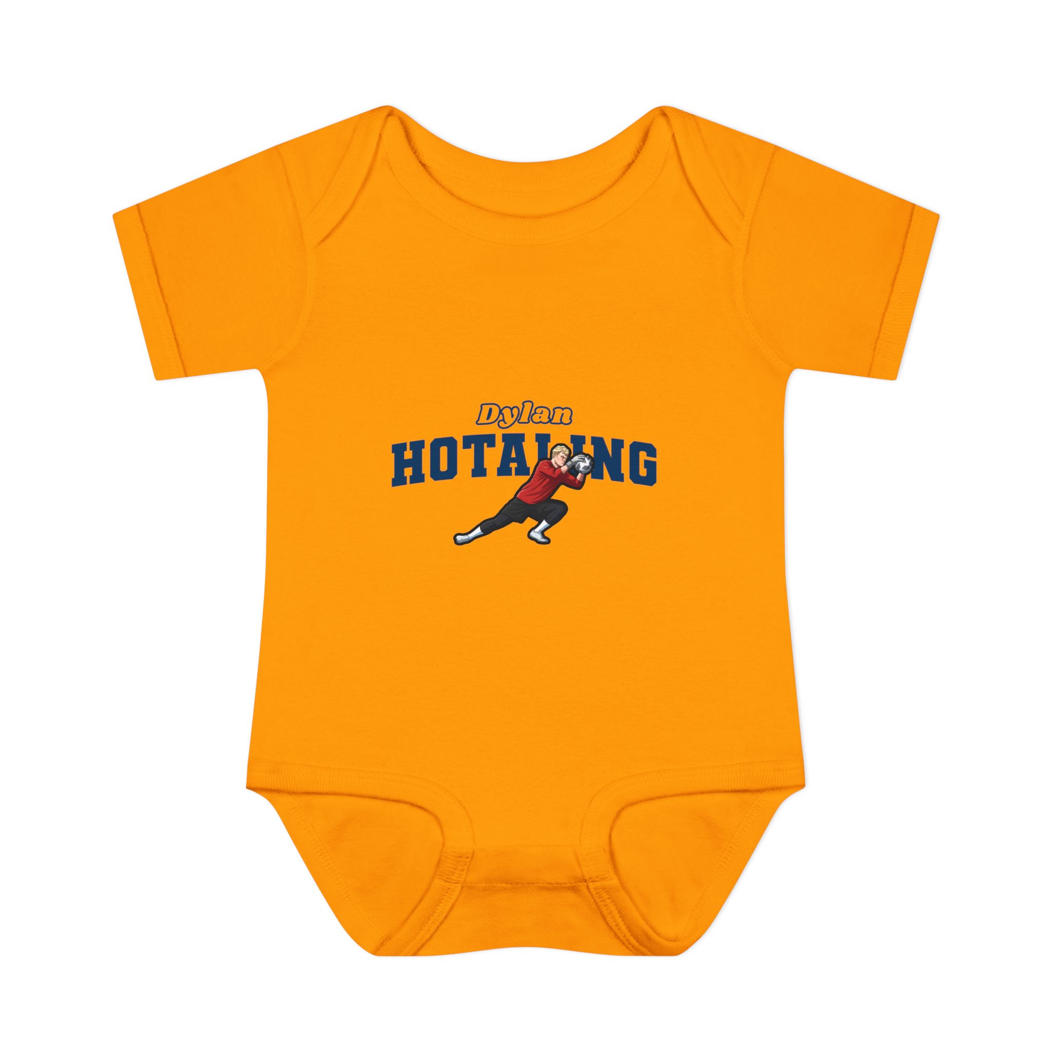 Baby Onesie — character_name_arch in Gold