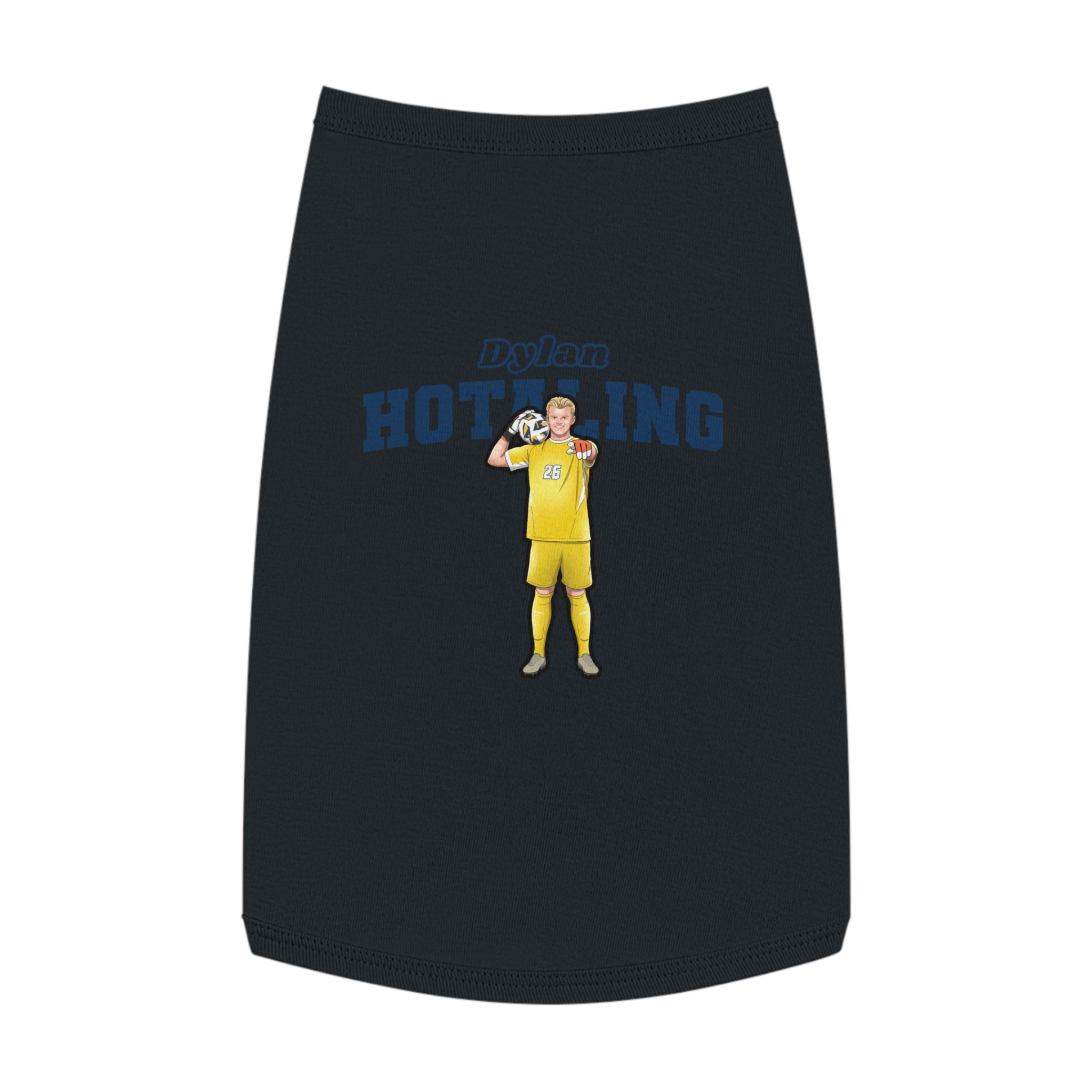 Pet Tank Top — character_name_arch in Black