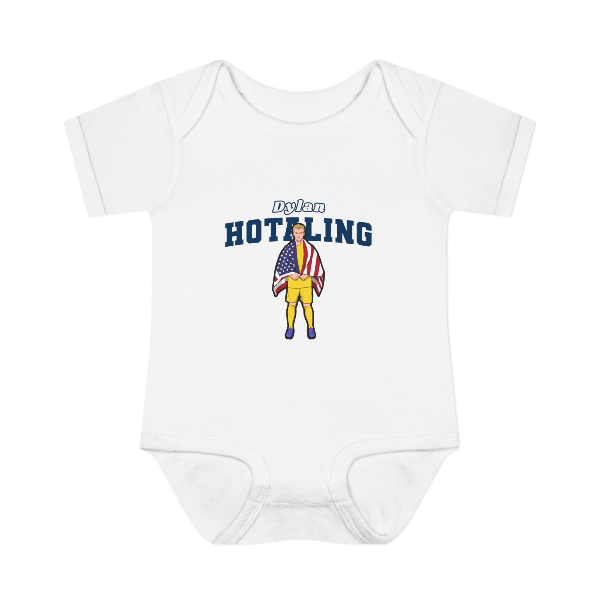 Baby Onesie — character_name_arch in White