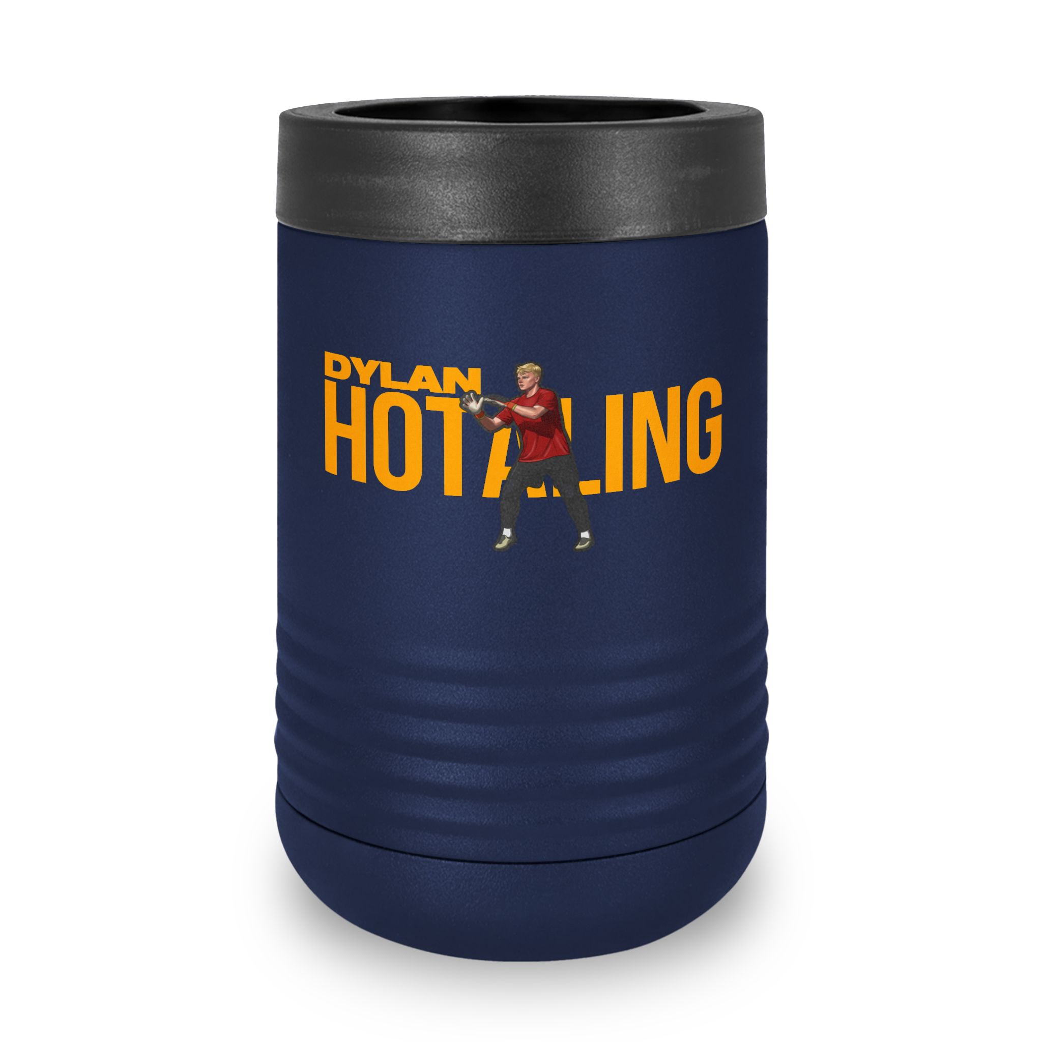 Stainless Can Cooler — character_player_name in Navy