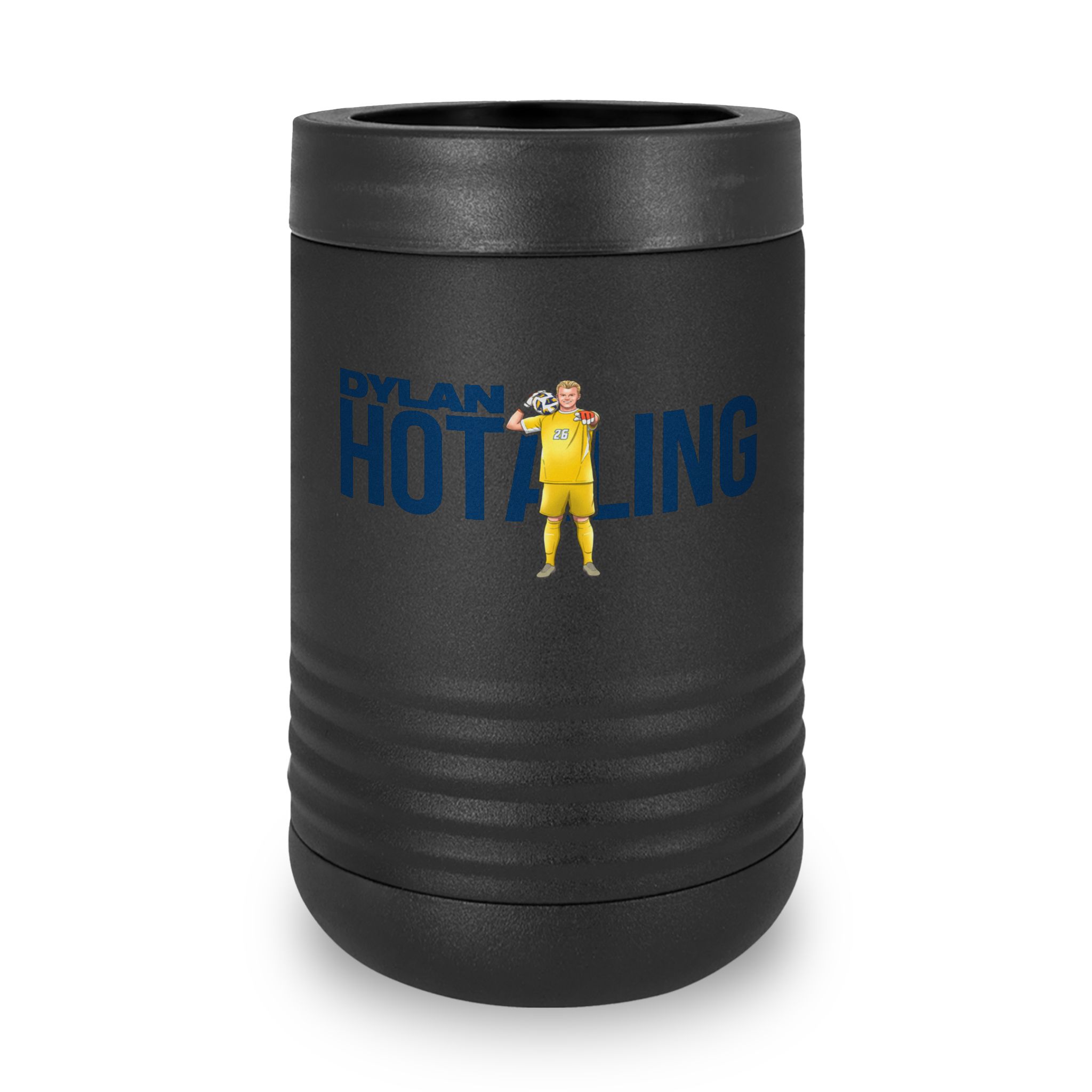 Stainless Can Cooler — character_player_name in Black
