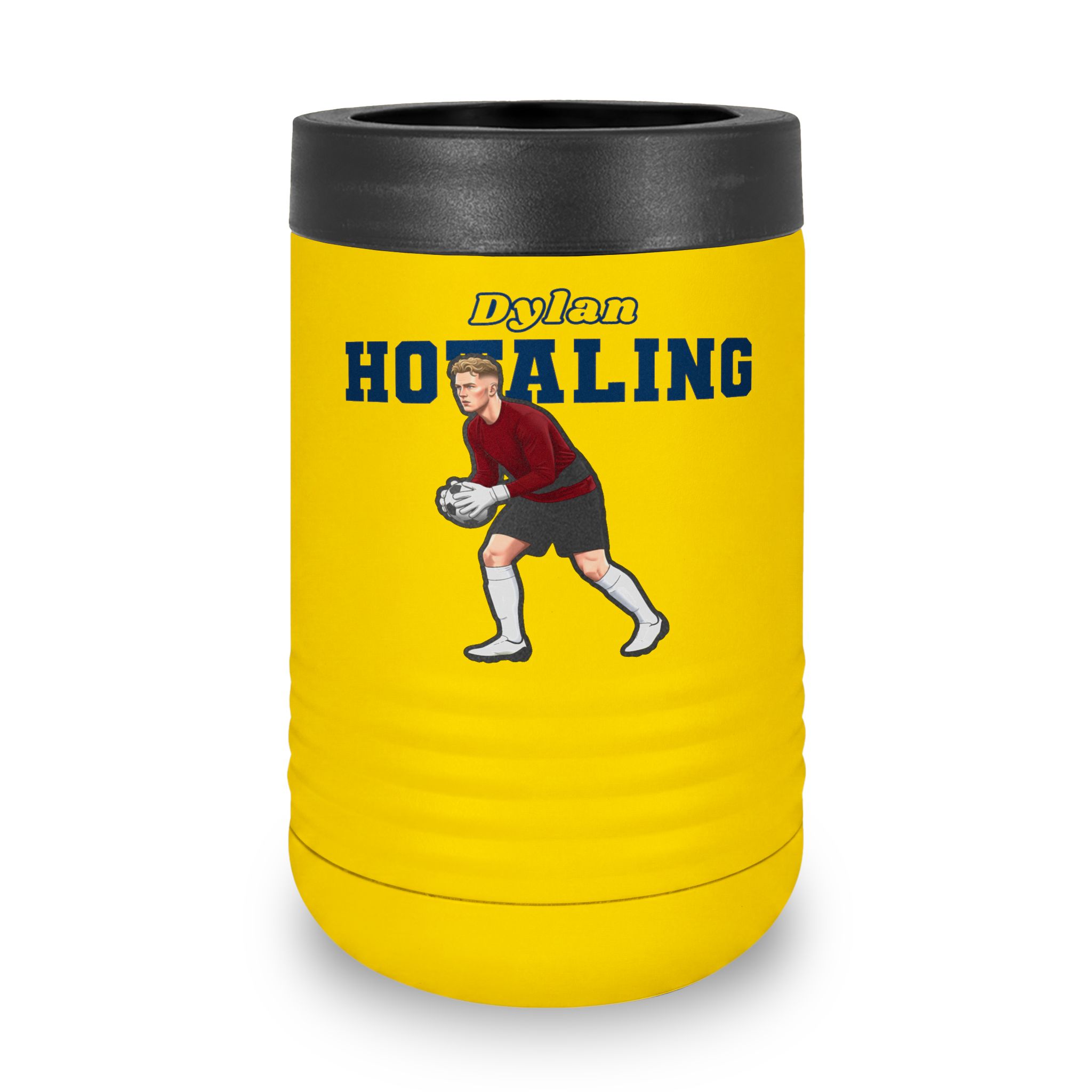 Stainless Can Cooler — character_name_arch in Yellow