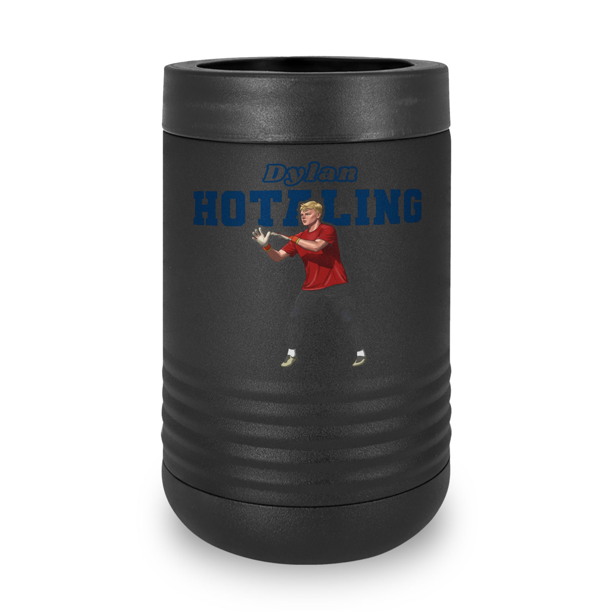 Stainless Can Cooler — character_name_arch in Black