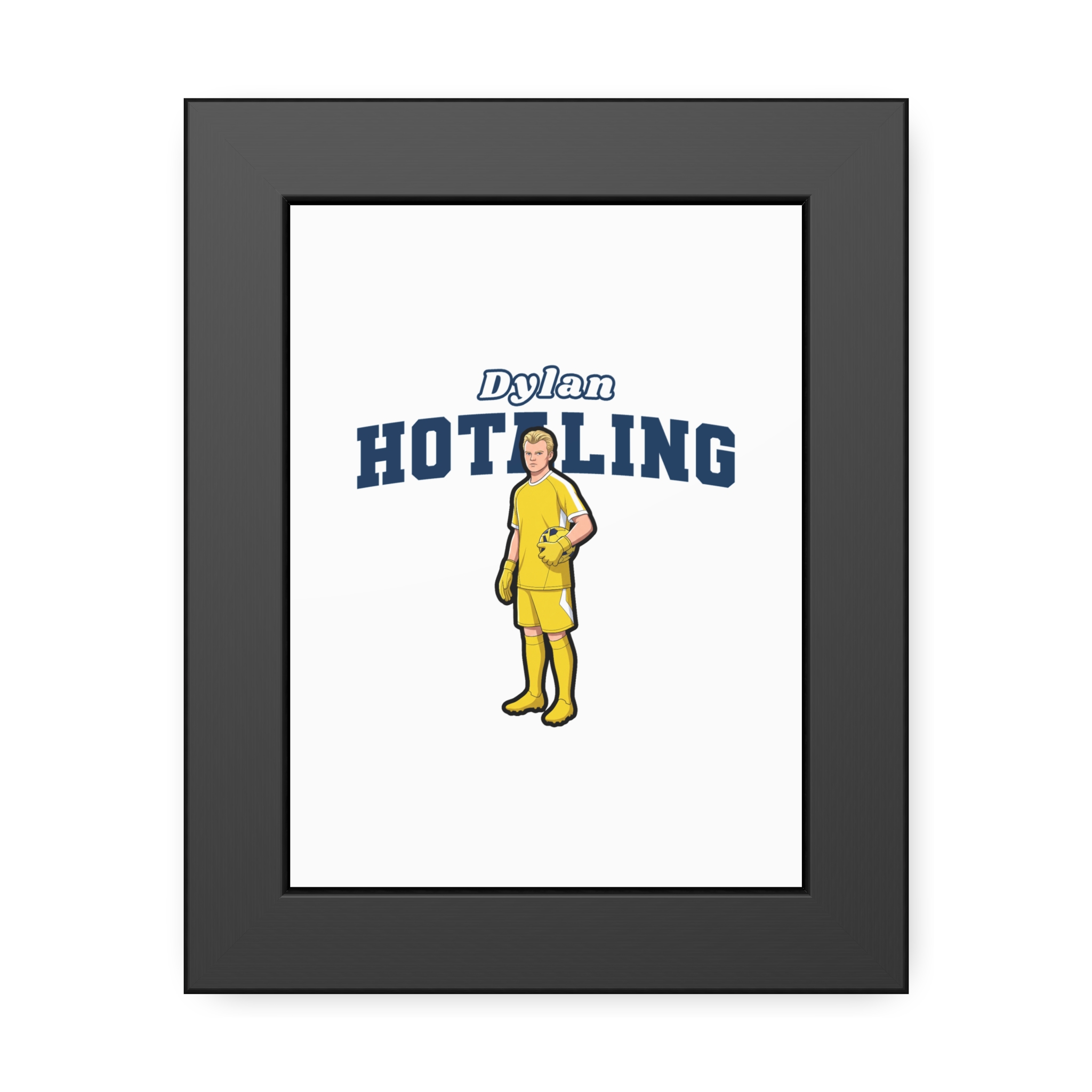 Framed Poster — character_name_arch in Black
