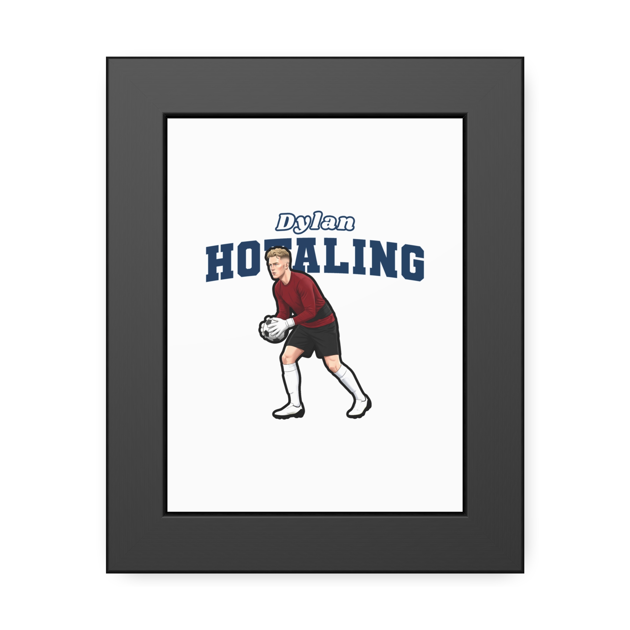 Framed Poster — character_name_arch in Black