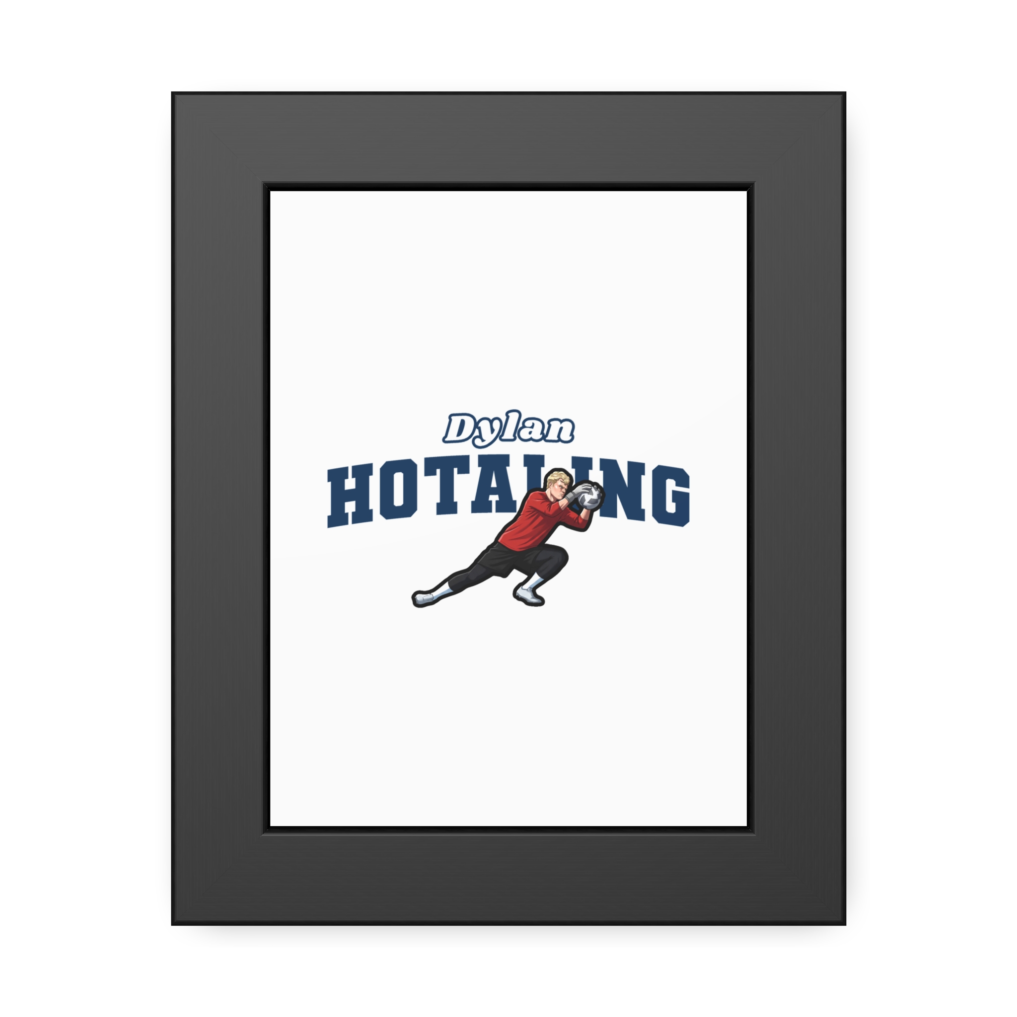Framed Poster — character_name_arch in Black