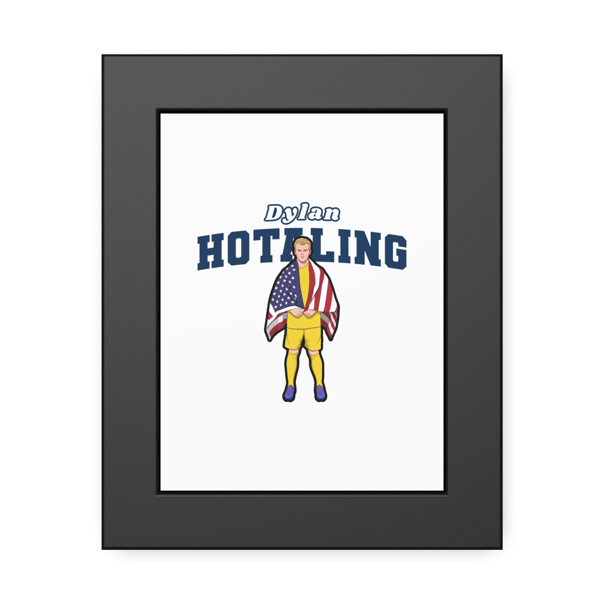 Framed Poster — character_name_arch in Black
