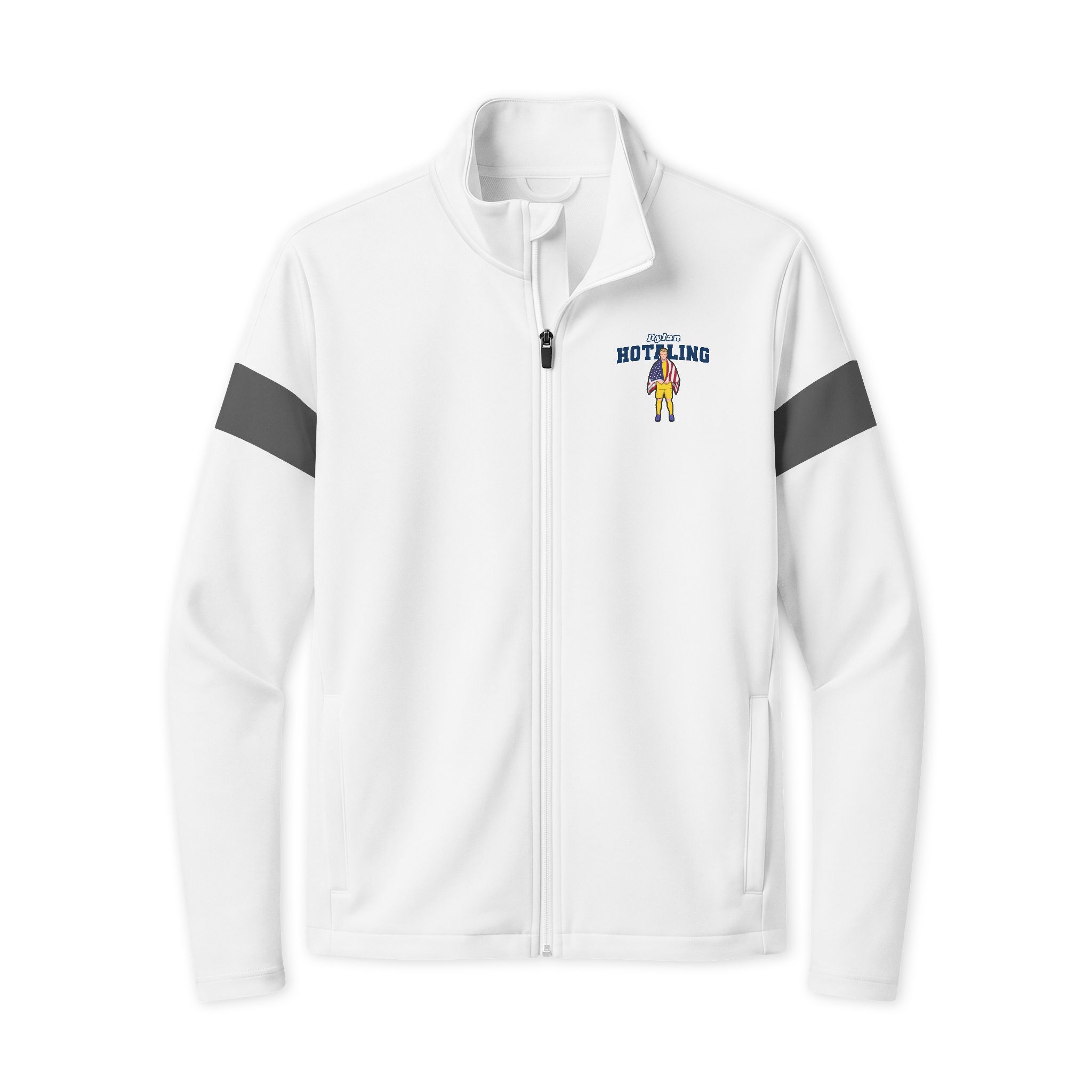 Travel Full-Zip Jacket — character_name_arch in White/ Iron Grey