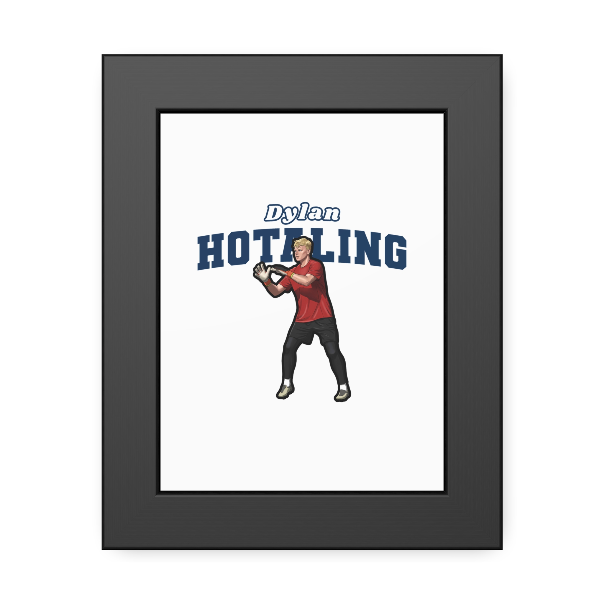 Framed Poster — character_name_arch in Black