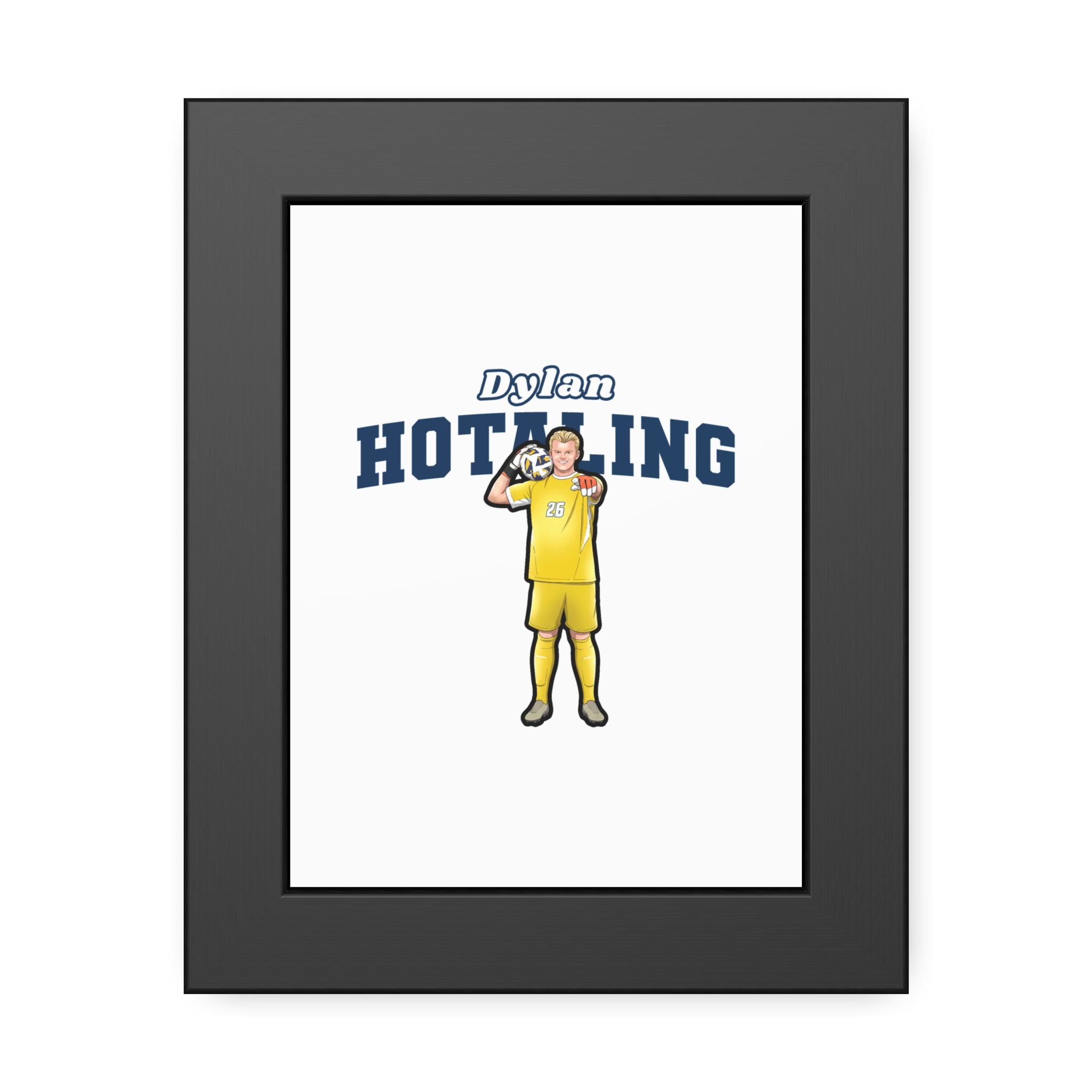Framed Poster — character_name_arch in Black