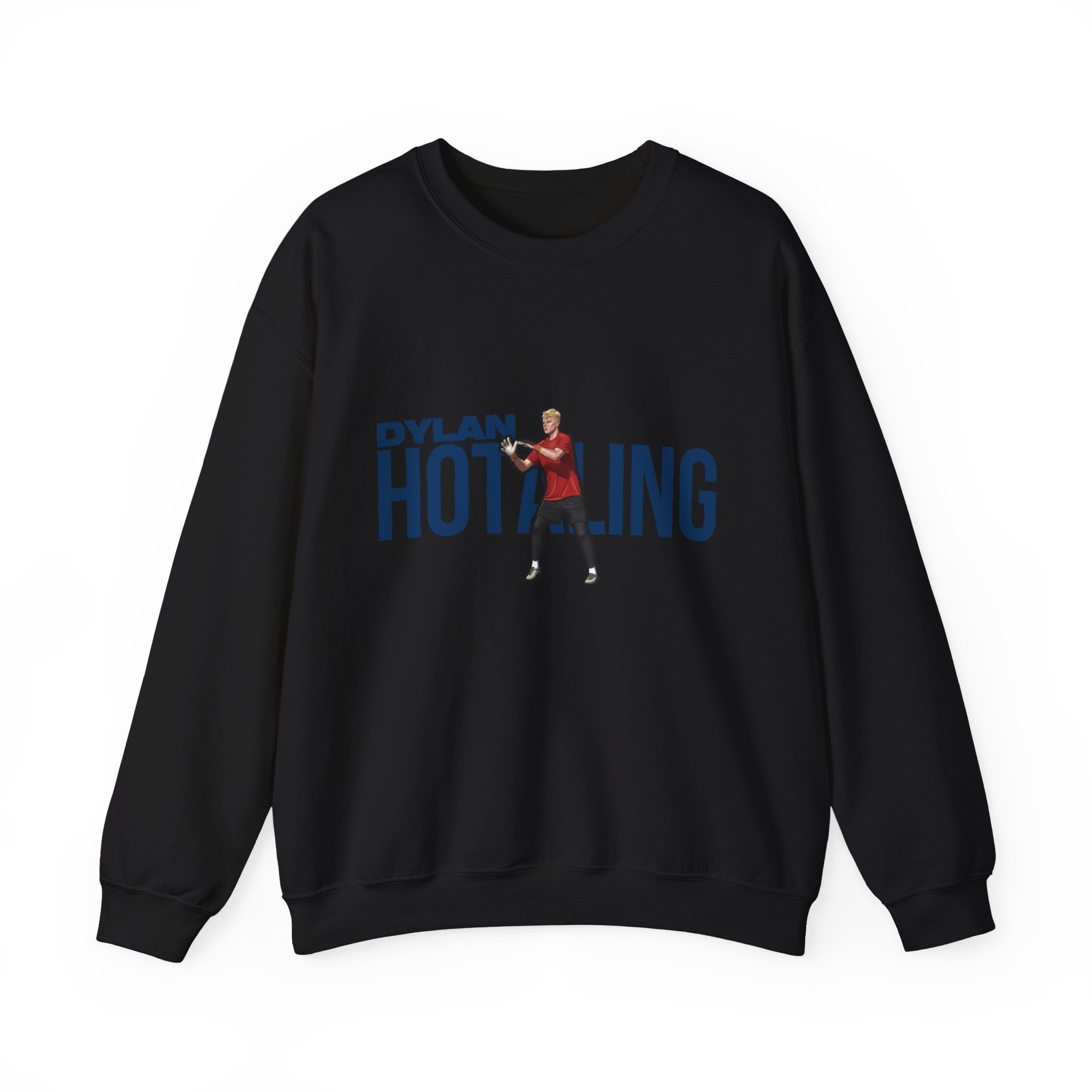 Crewneck Sweatshirt — character_player_name in Black