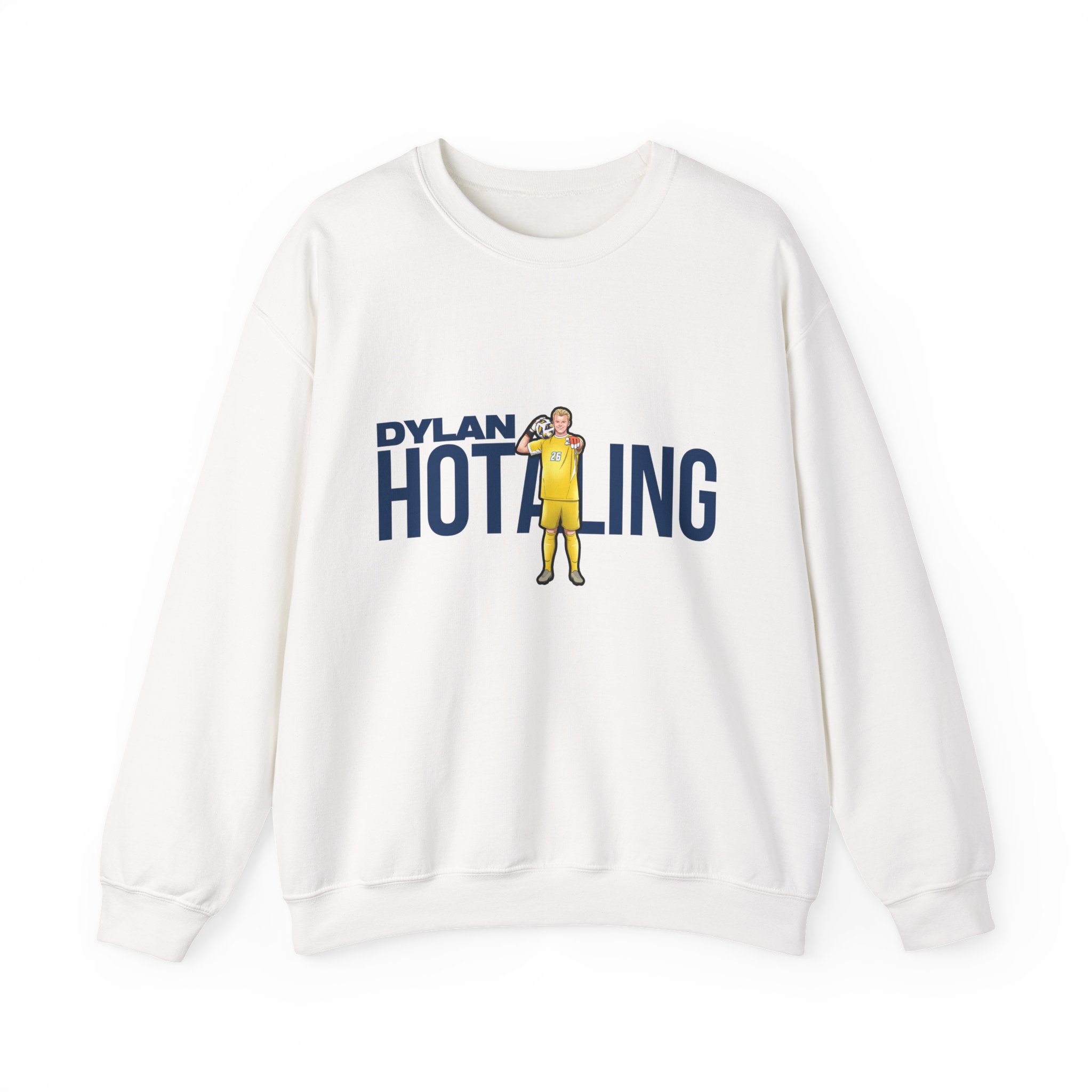 Crewneck Sweatshirt — character_player_name in White
