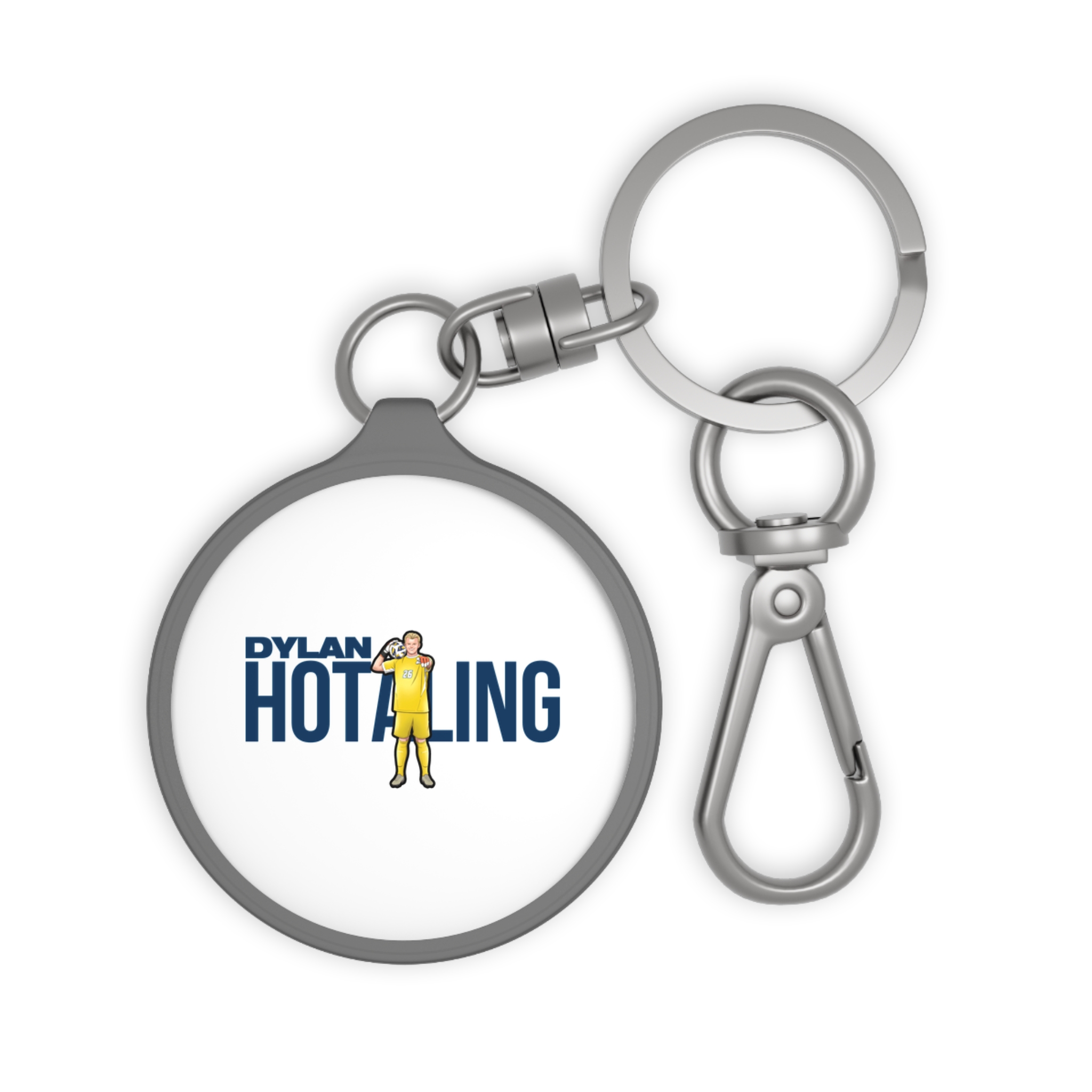 Keychain — character_player_name in Grey