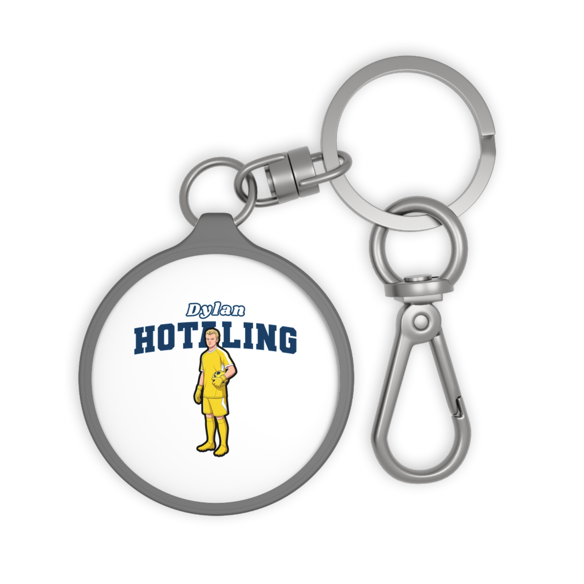 Keychain — character_name_arch in Grey