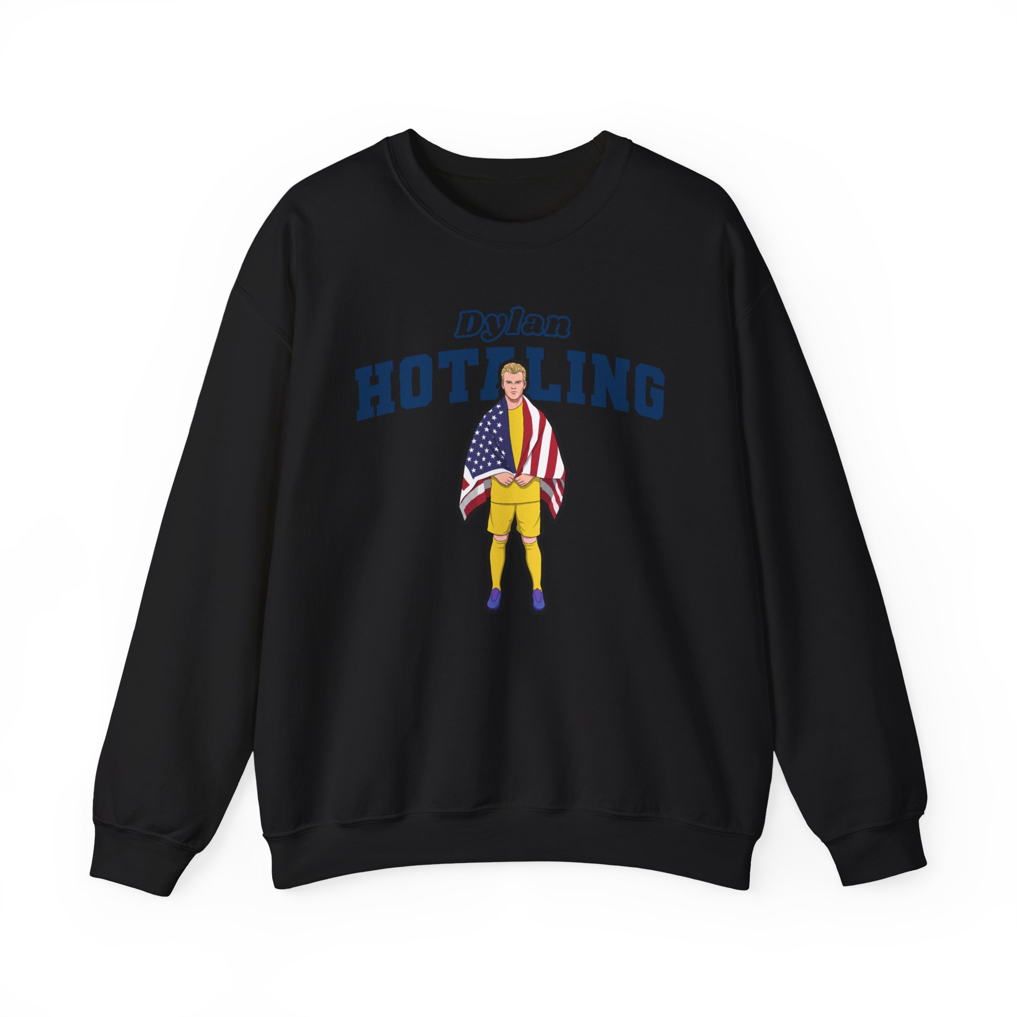 Crewneck Sweatshirt — character_name_arch in Black
