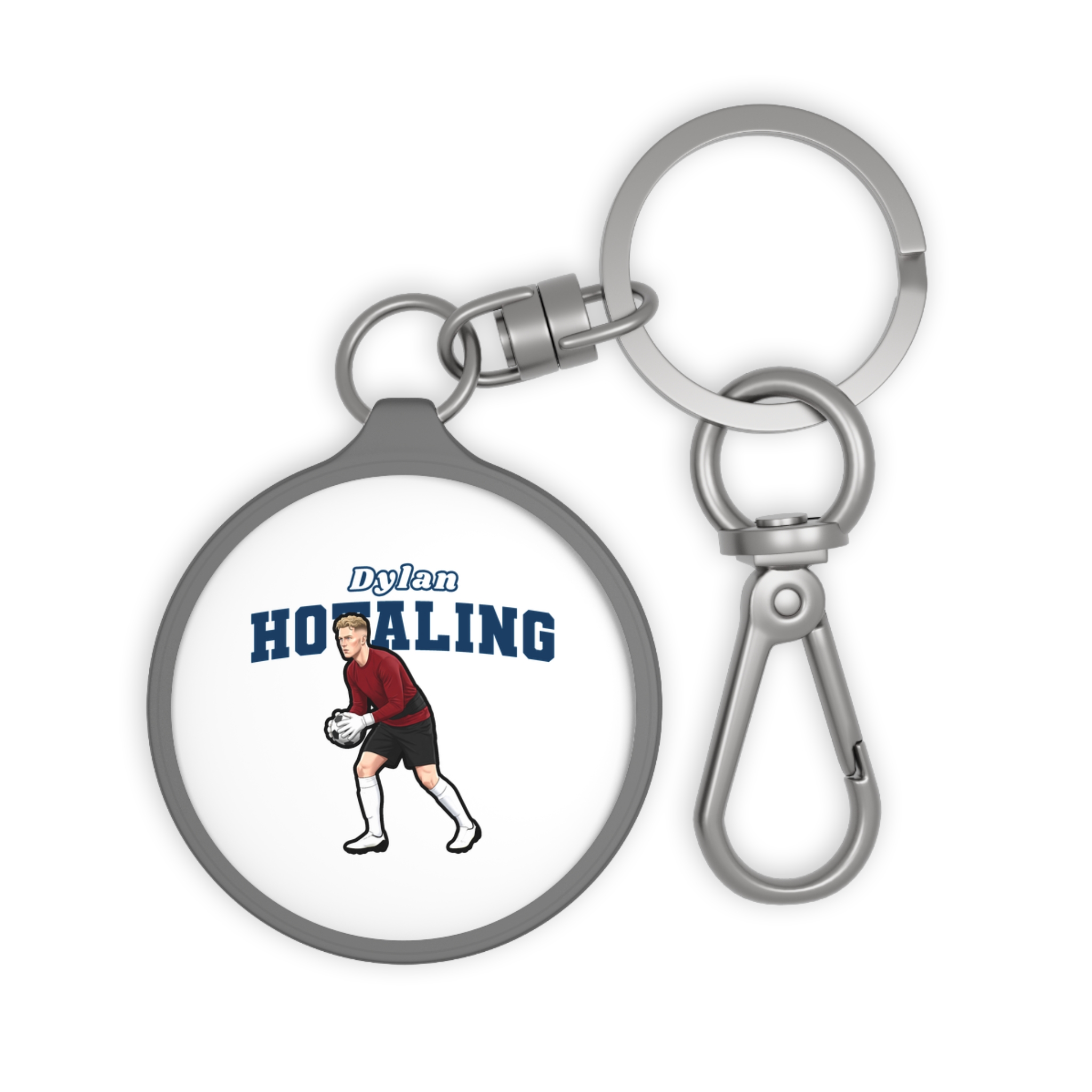 Keychain — character_name_arch in Grey