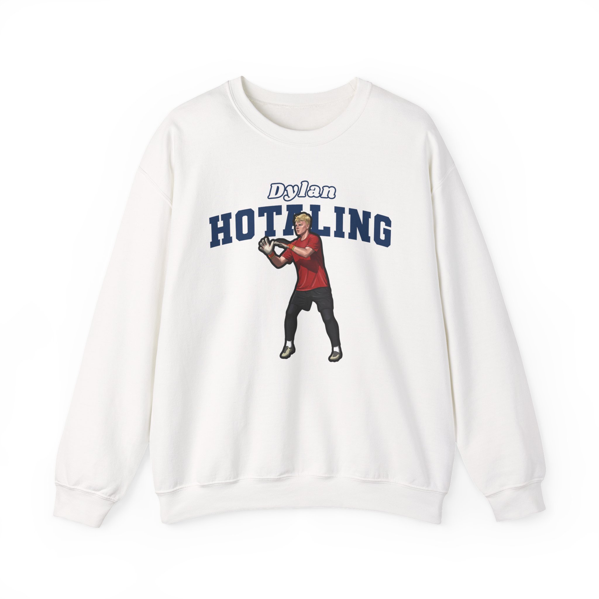 Crewneck Sweatshirt — character_name_arch in White
