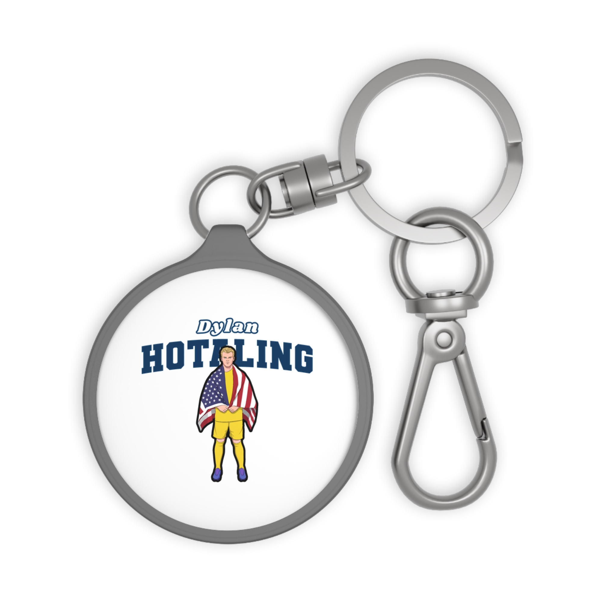 Keychain — character_name_arch in Grey