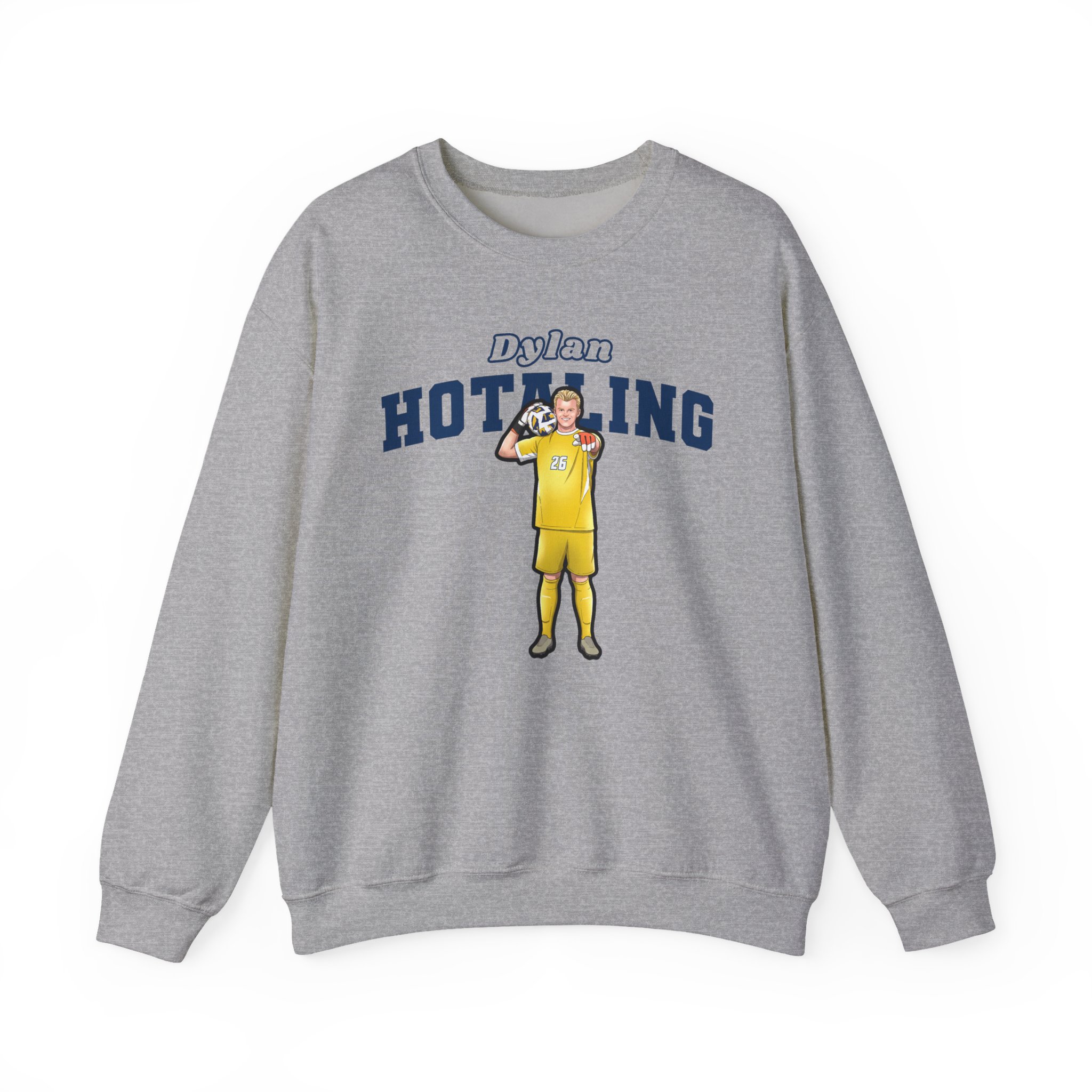 Crewneck Sweatshirt — character_name_arch in Grey