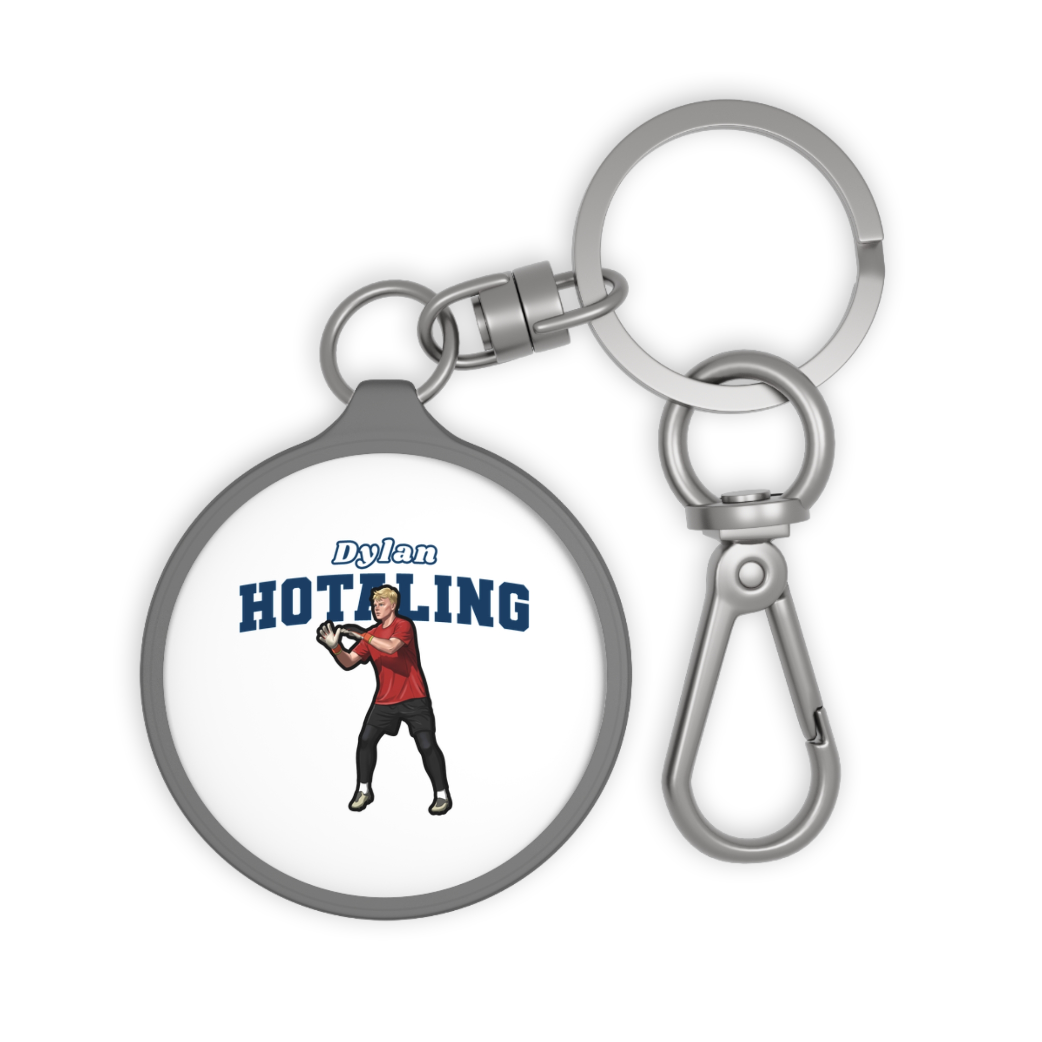 Keychain — character_name_arch in Grey