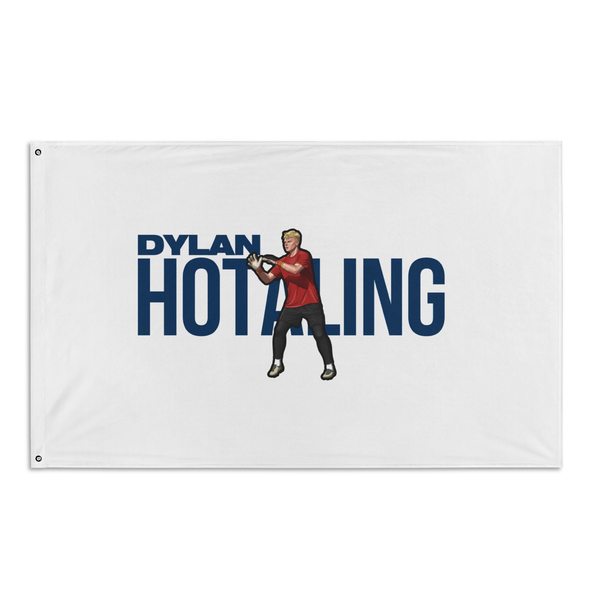 Flag (35 × 56 in) — character_player_name in Classic