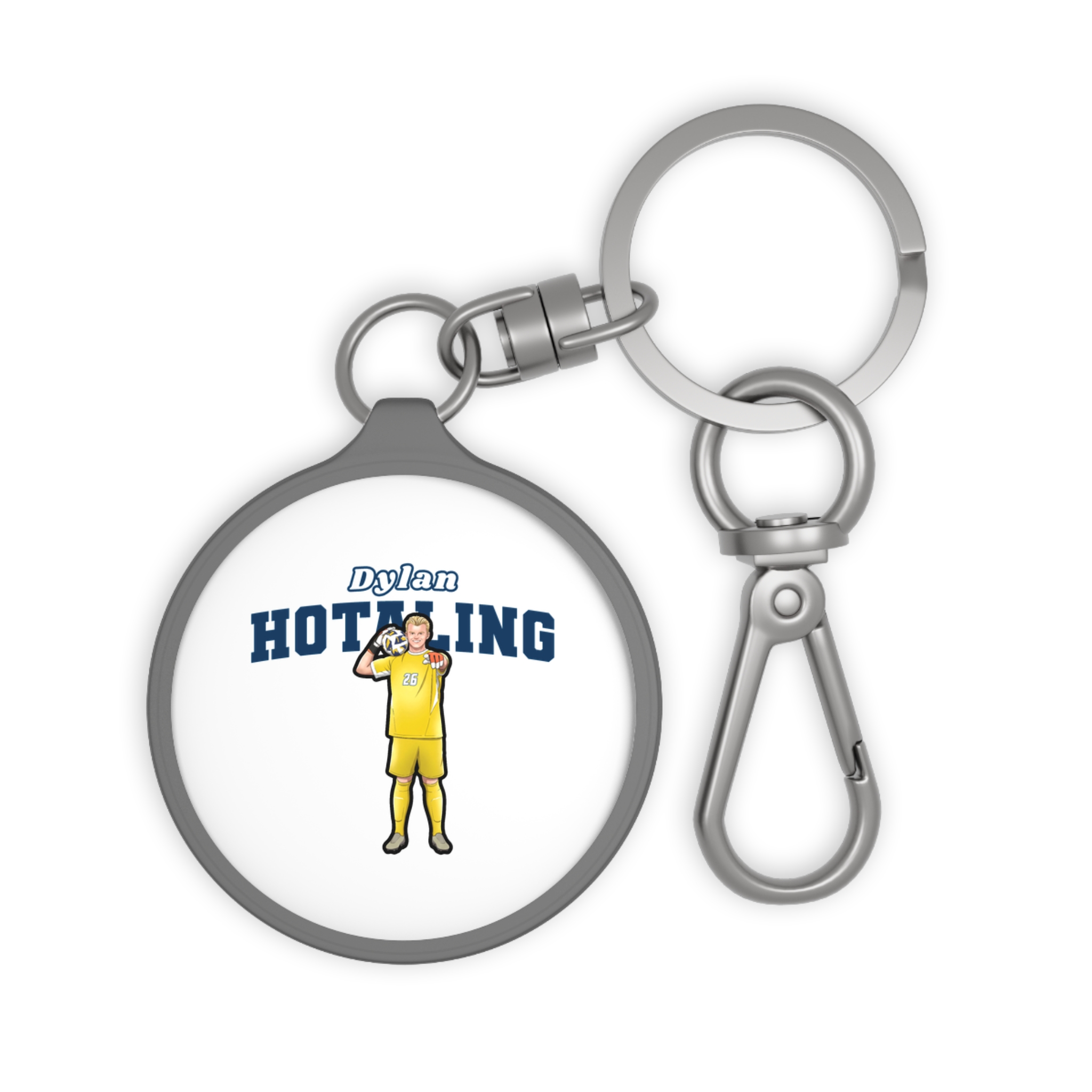 Keychain — character_name_arch in Grey
