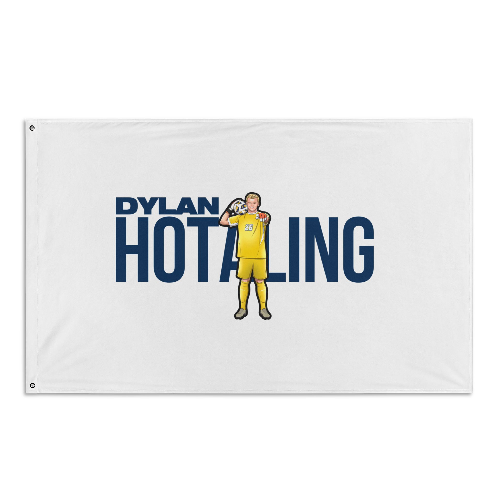 Flag (35 × 56 in) — character_player_name in Classic