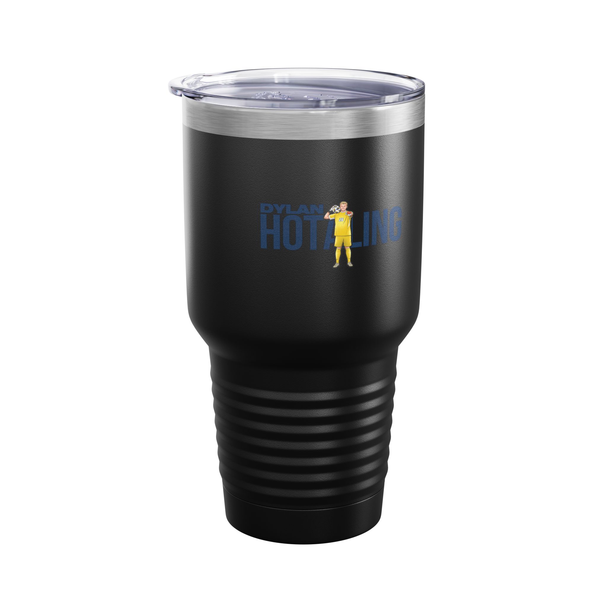 30oz Tumbler — character_player_name in Black