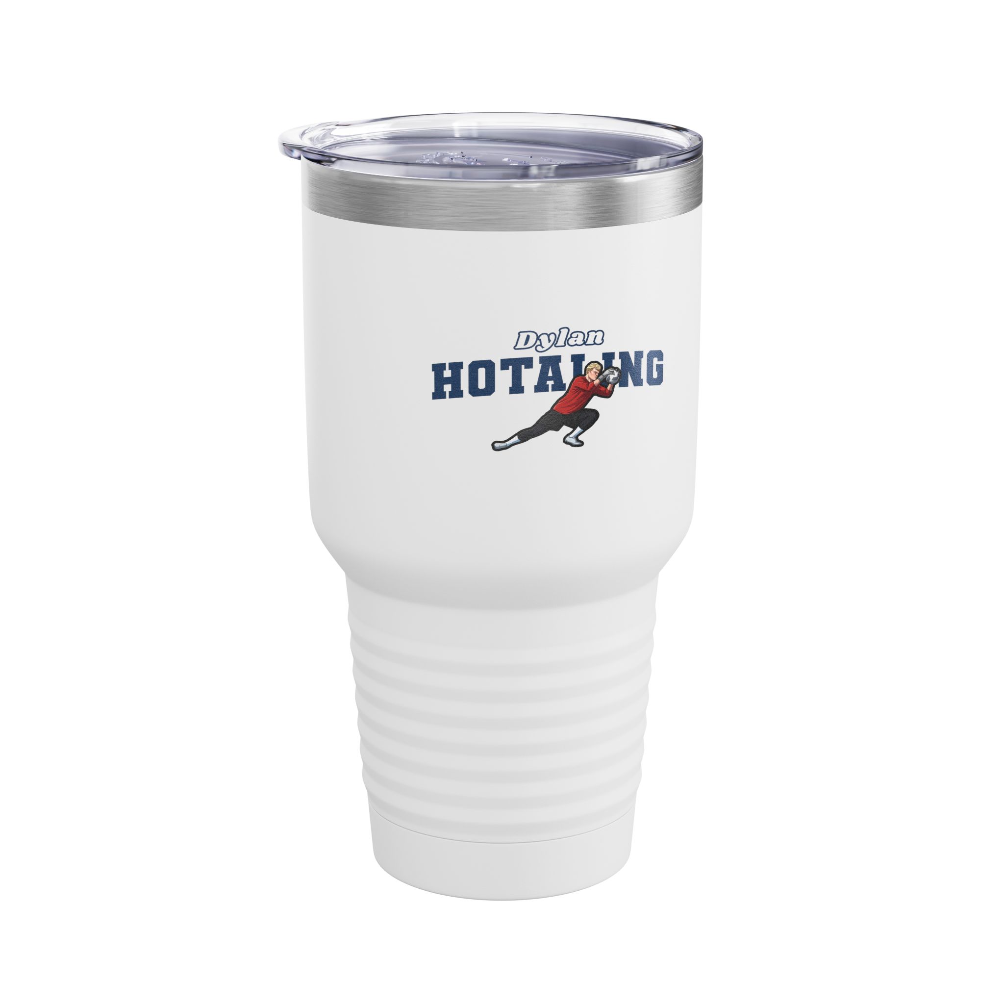 30oz Tumbler — character_name_arch in White