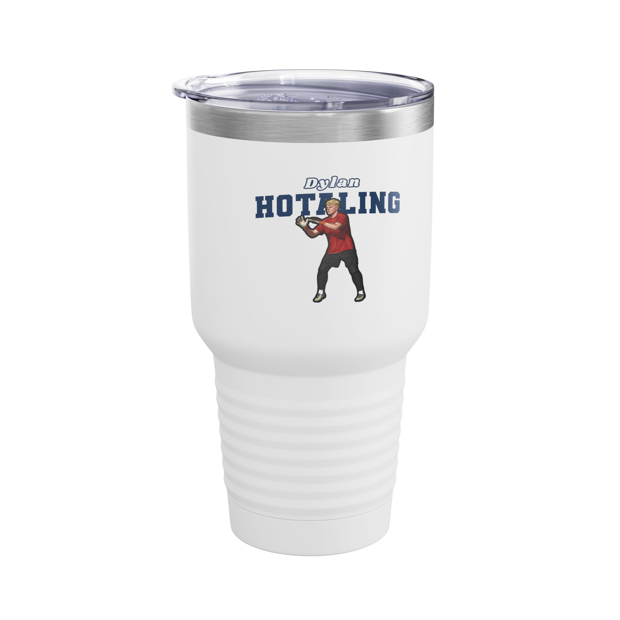 30oz Tumbler — character_name_arch in White