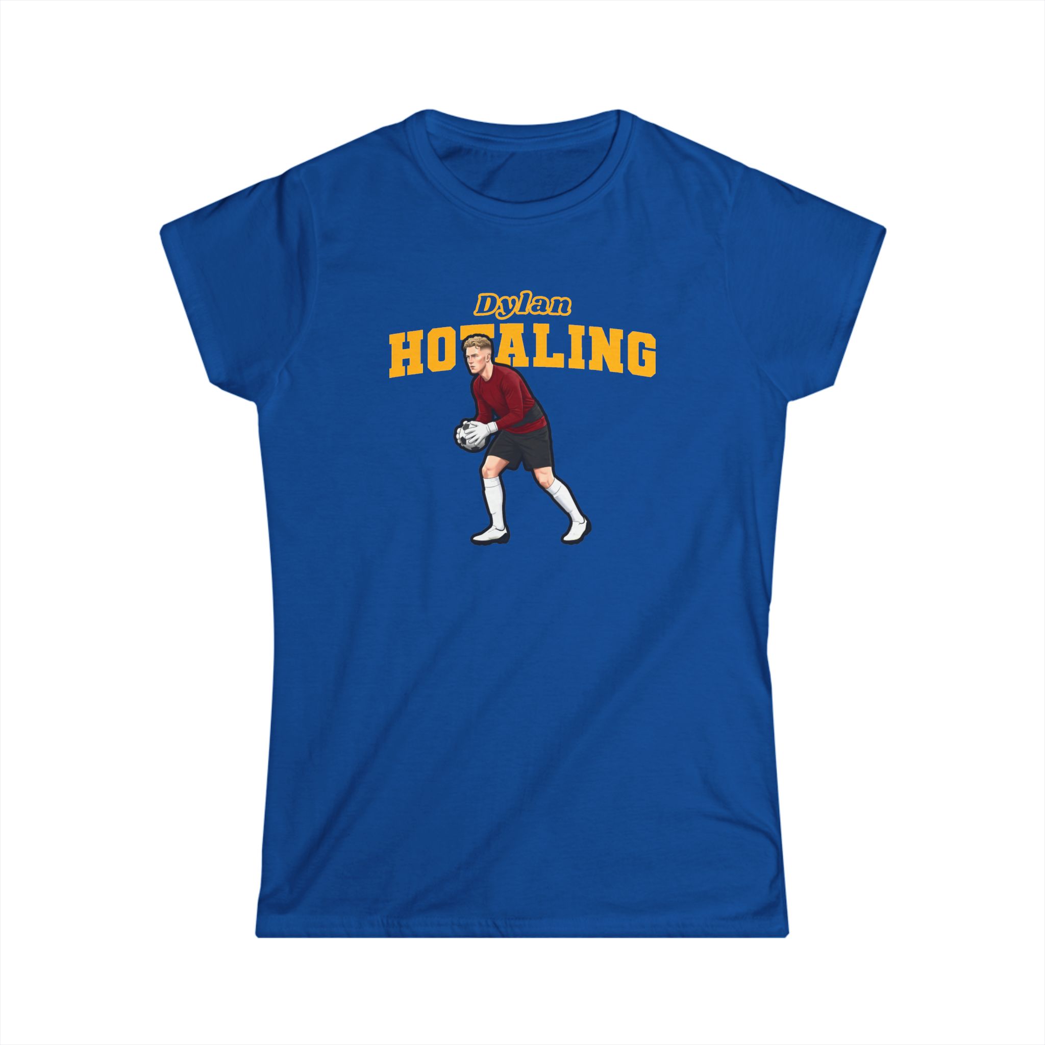 Women's Softstyle Tee — character_name_arch in Royal