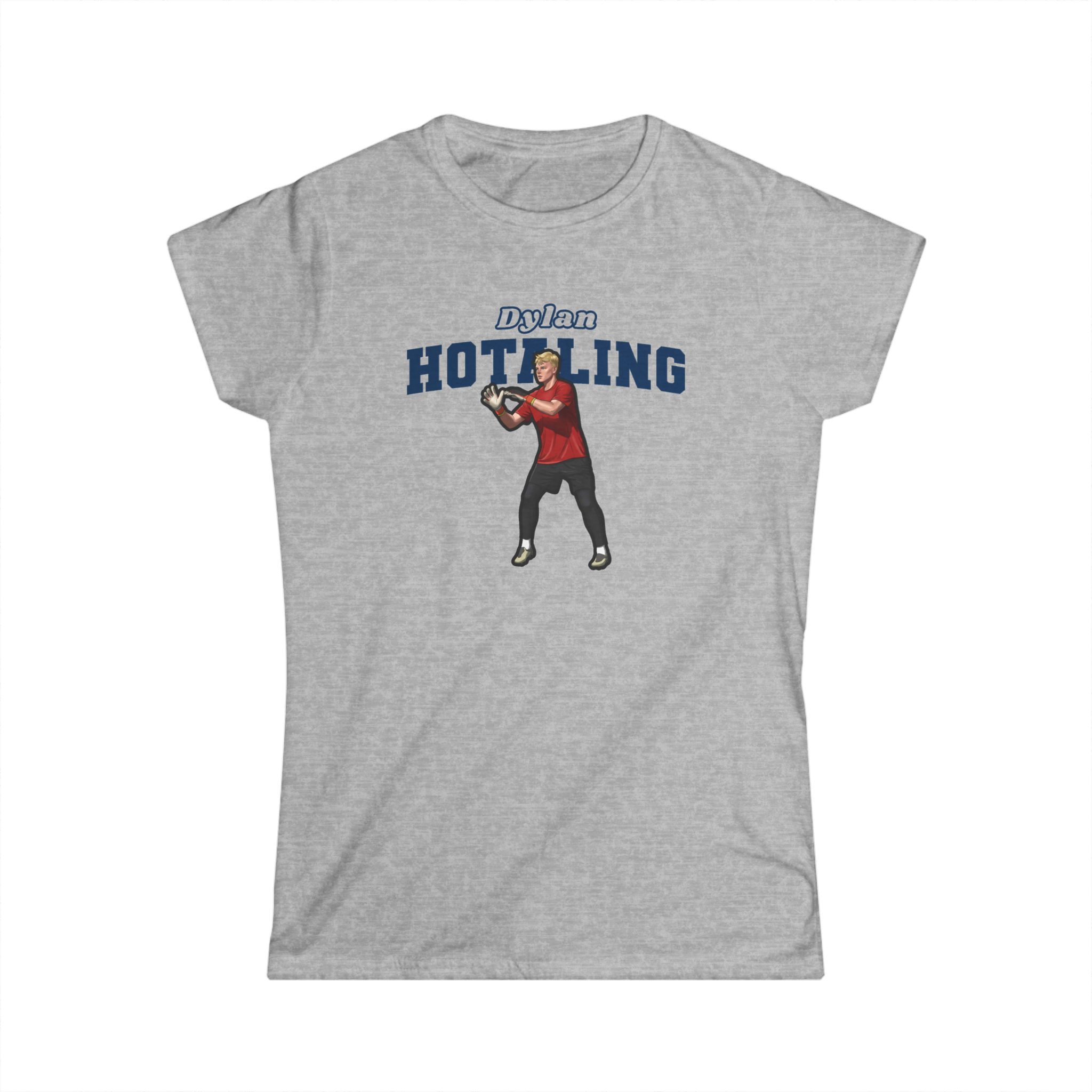 Women's Softstyle Tee — character_name_arch in Grey