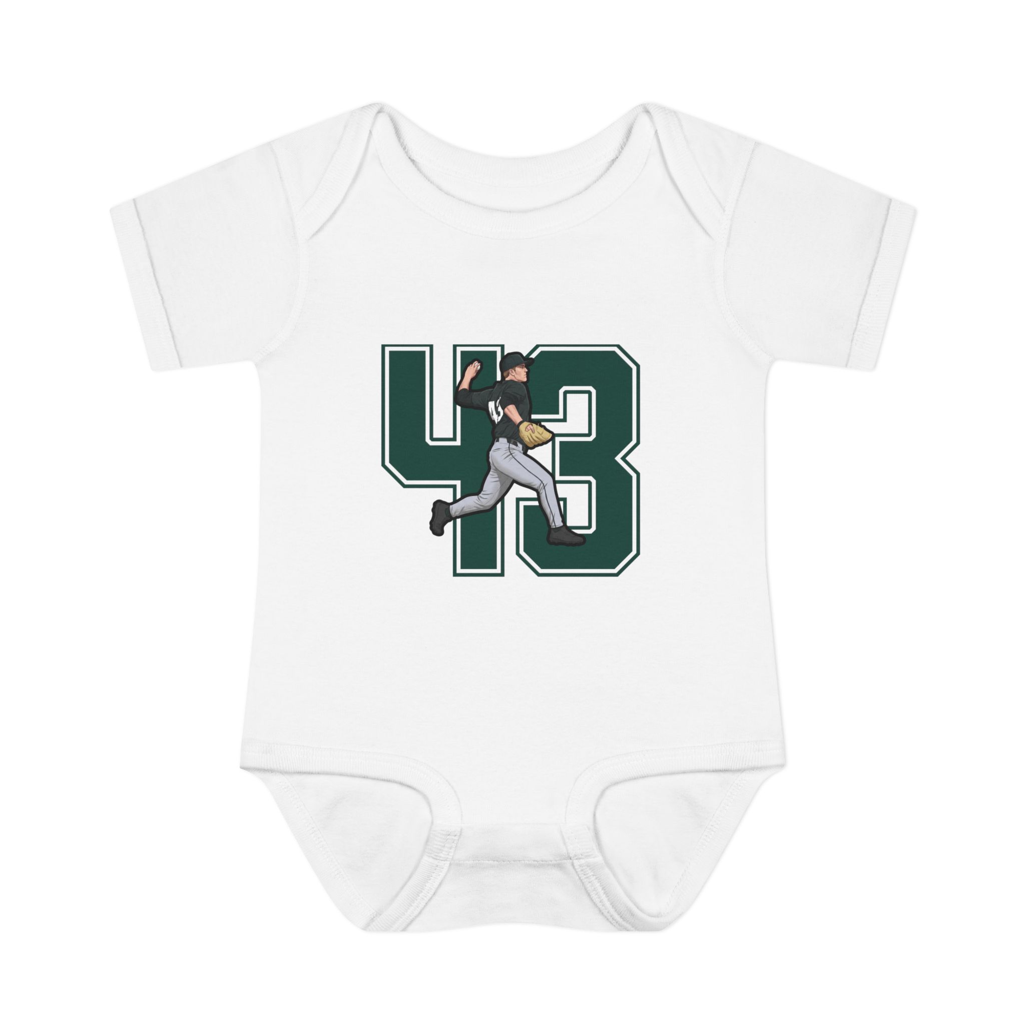 Baby Onesie — character_number in White