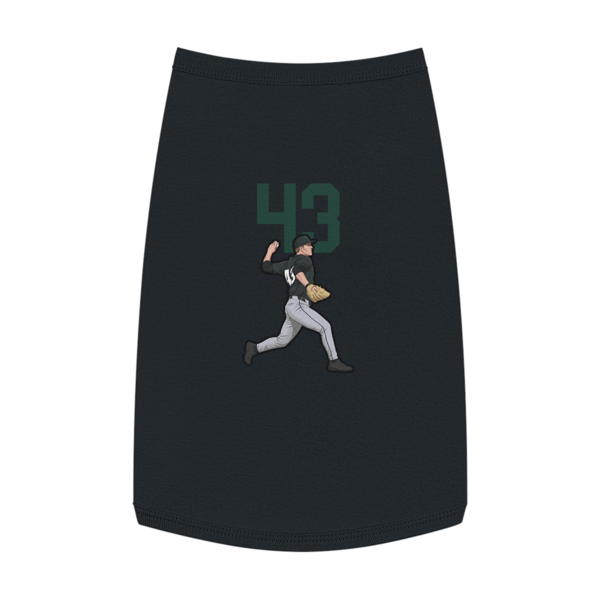 Pet Tank Top — character_number_top in Black