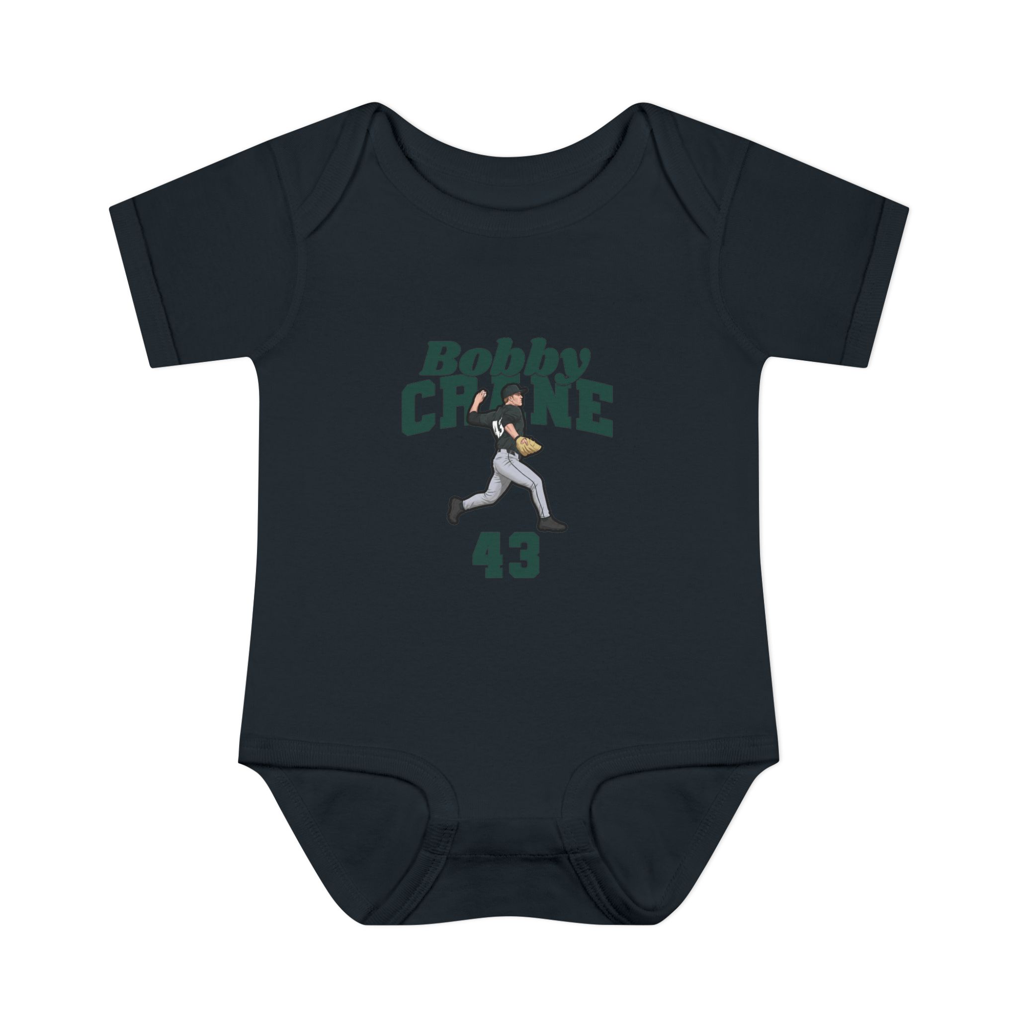 Baby Onesie — character_signature_arch in Black