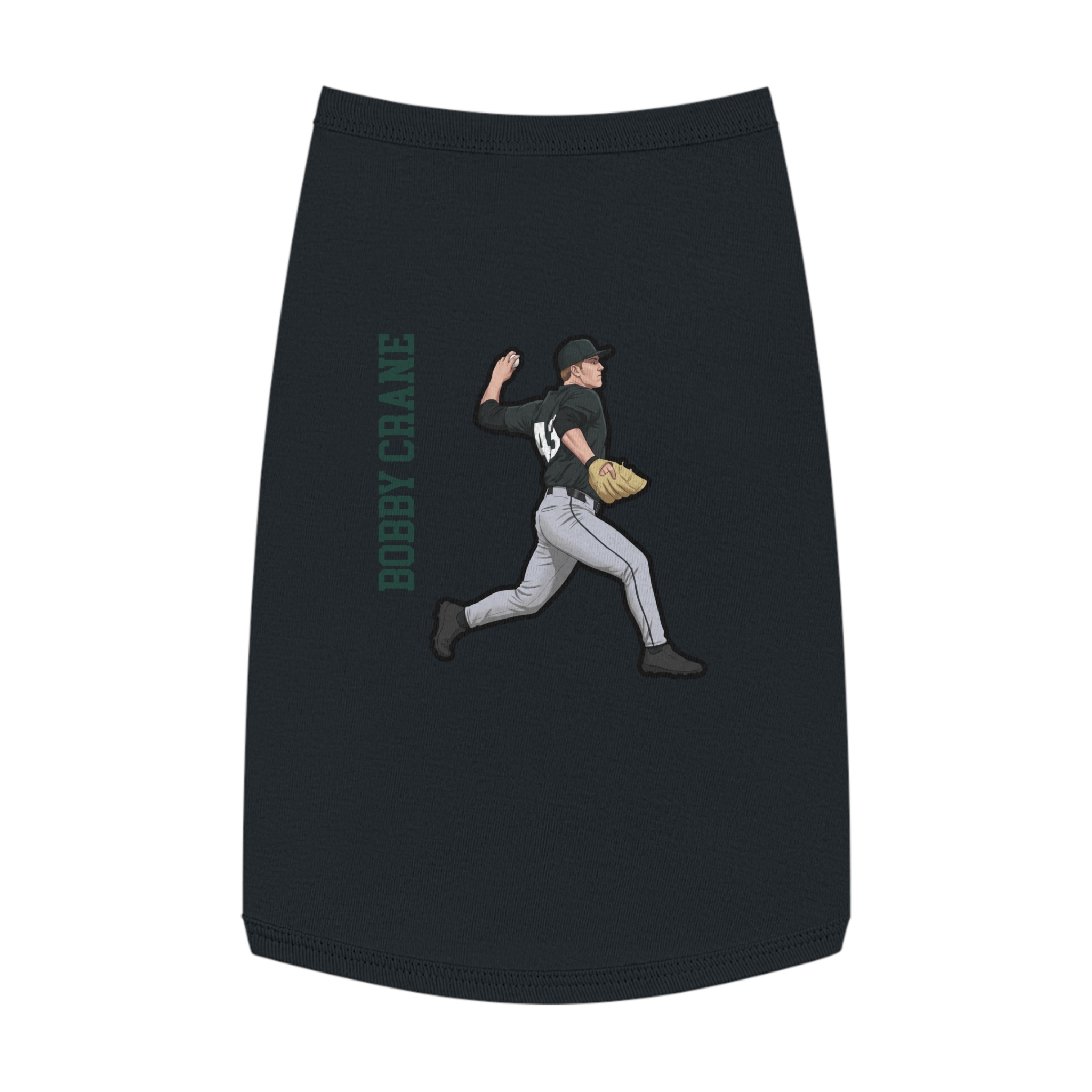 Pet Tank Top — character_name_vertical in White
