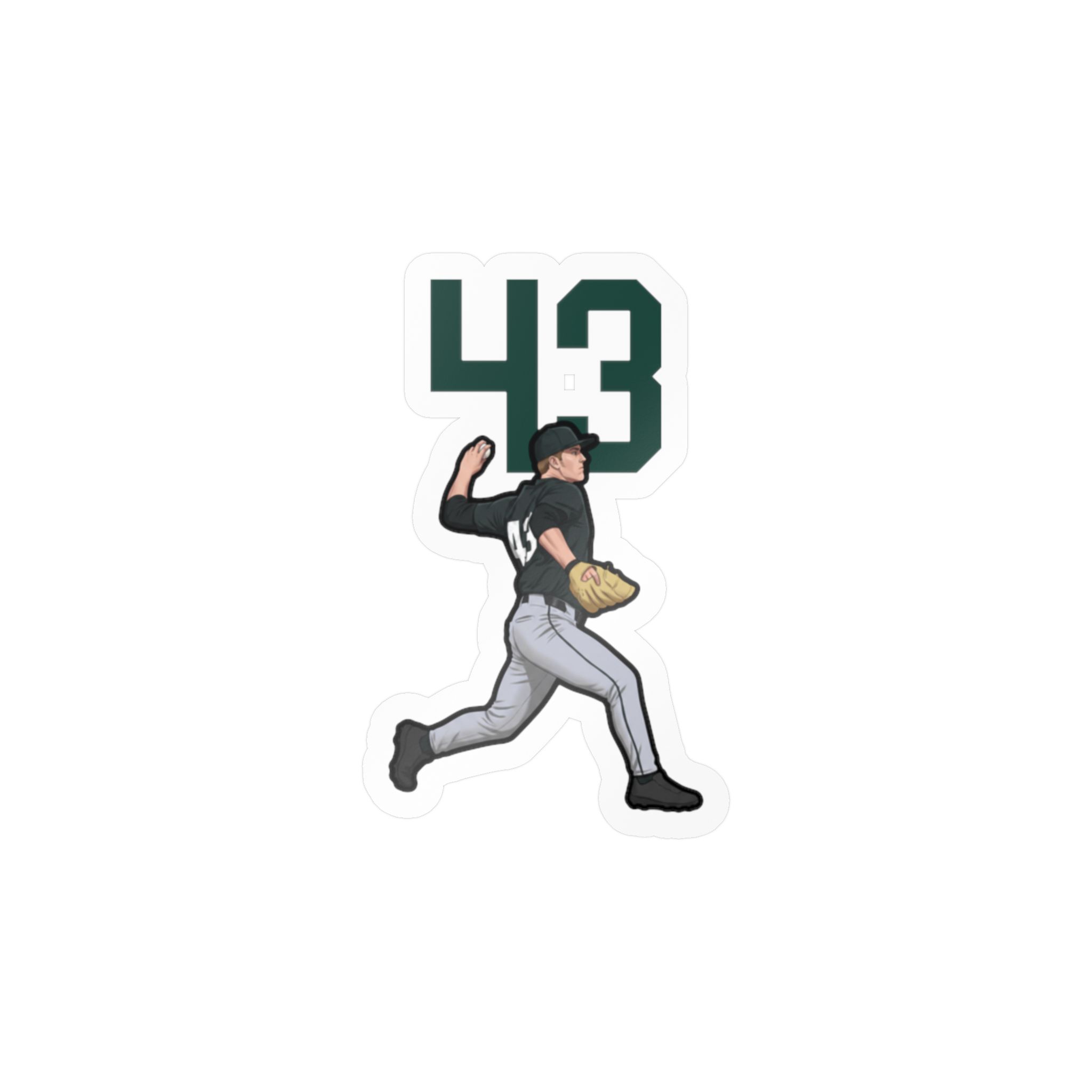 Vinyl Sticker — character_number_top in Classic