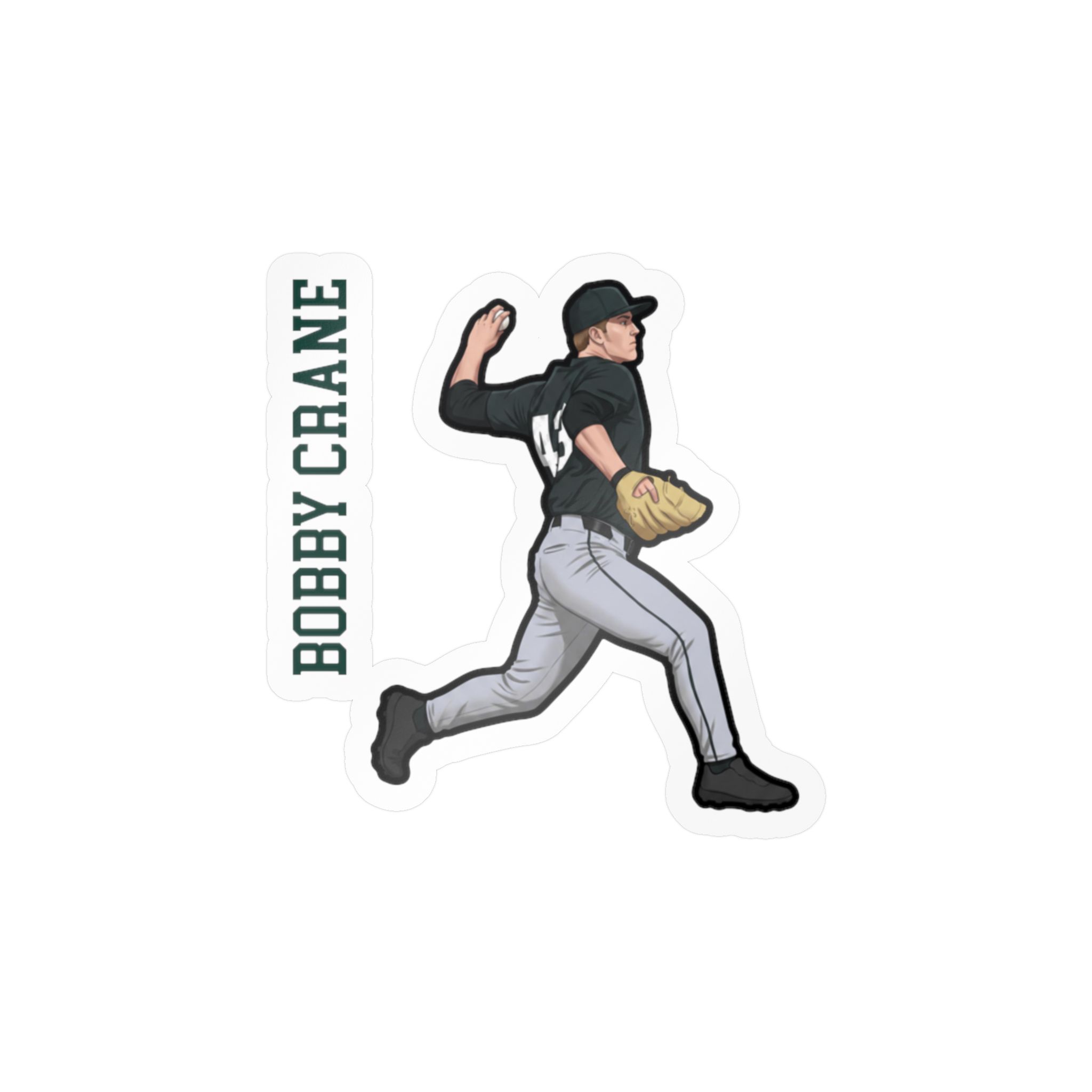 Vinyl Sticker — character_name_vertical in Classic