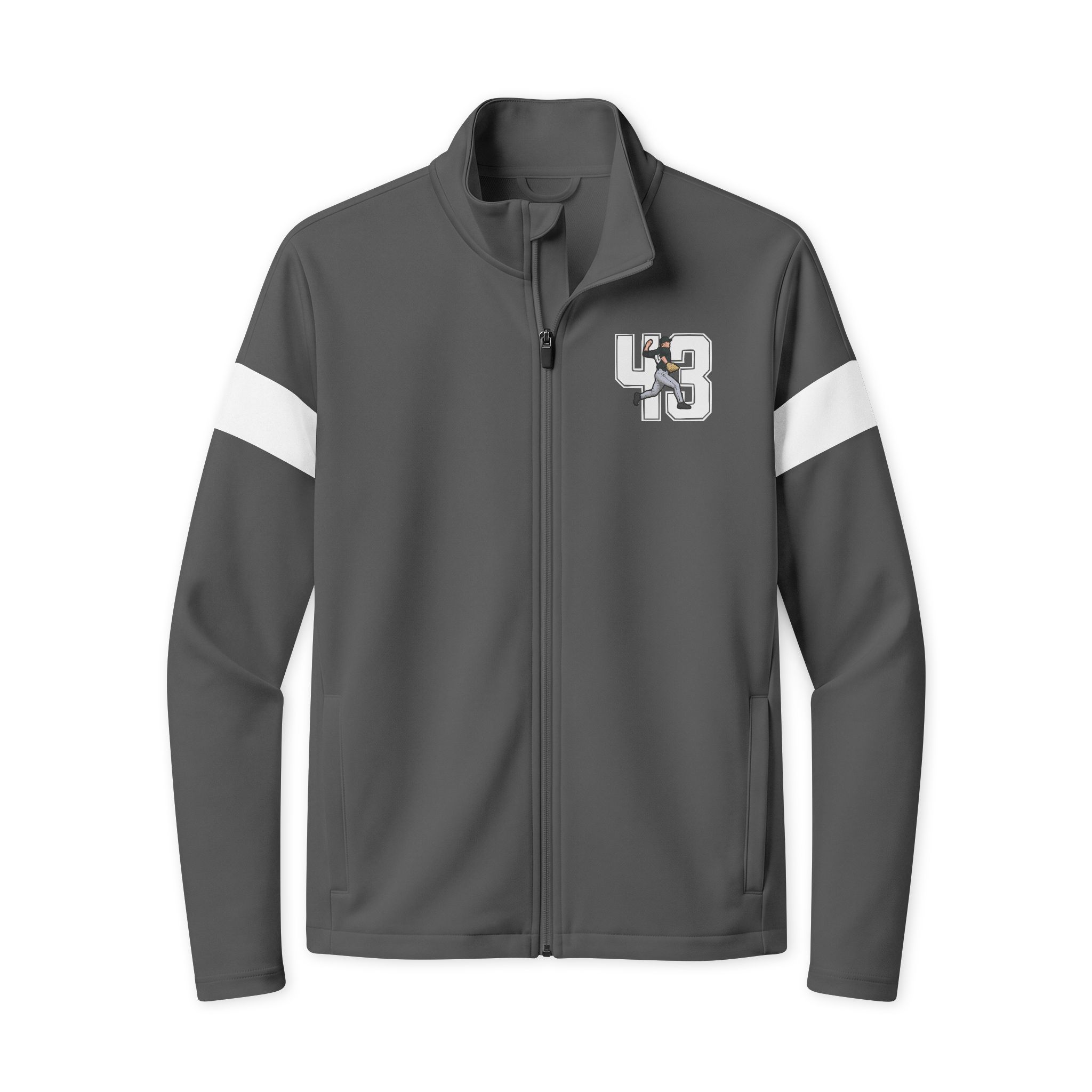 Travel Full-Zip Jacket — character_number in Iron Grey/ White