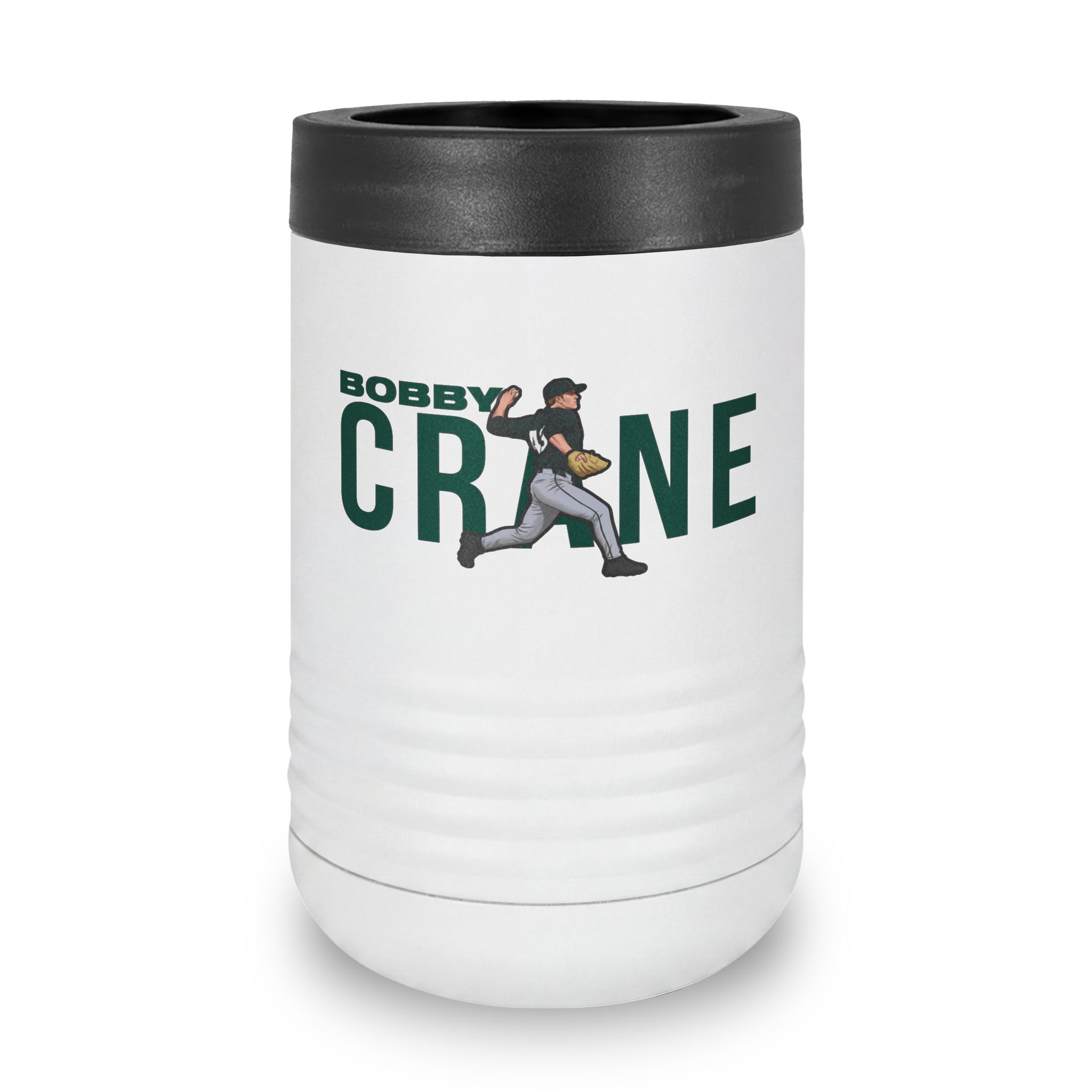 Stainless Can Cooler — character_player_name in White