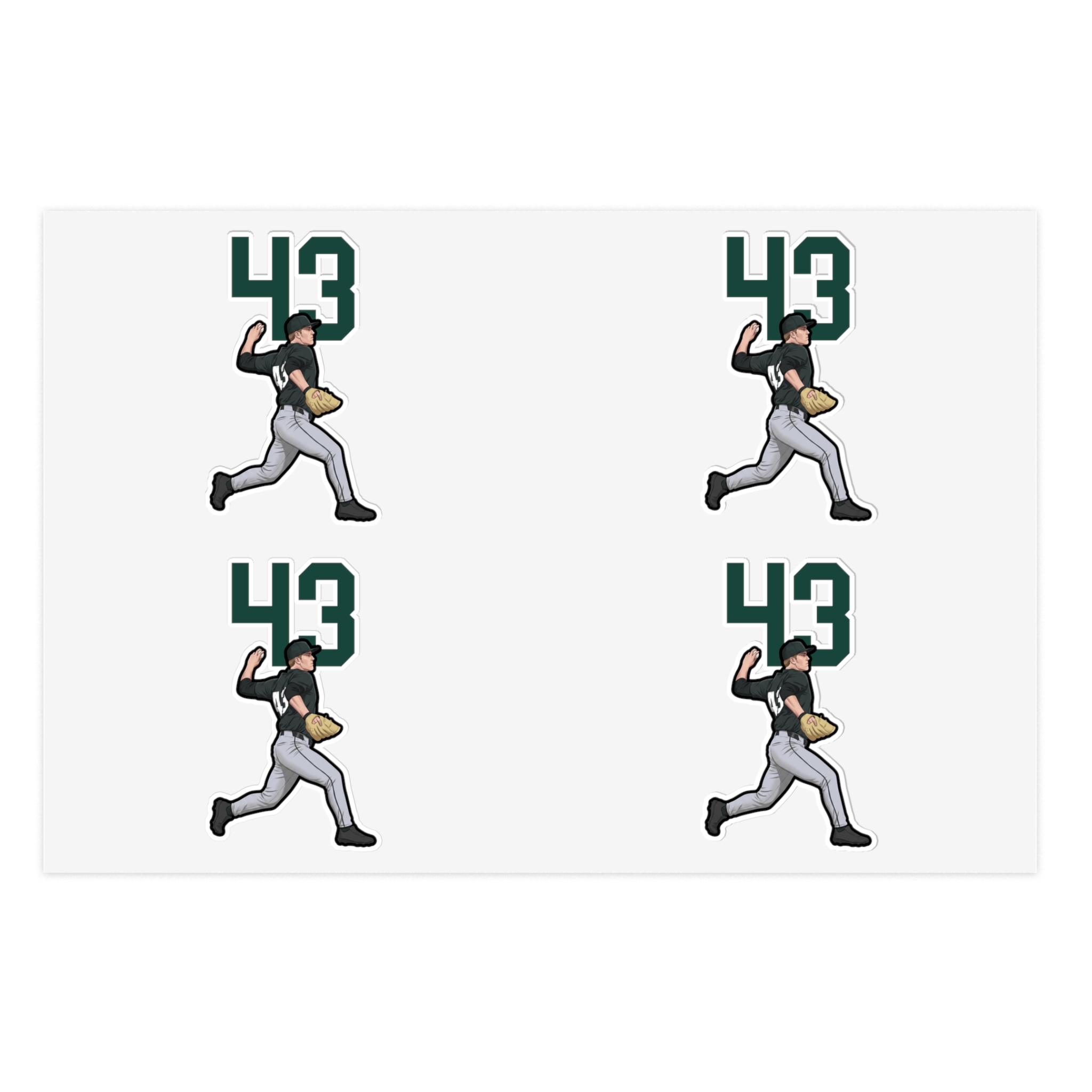 Sticker Sheet — character_number_top in Classic